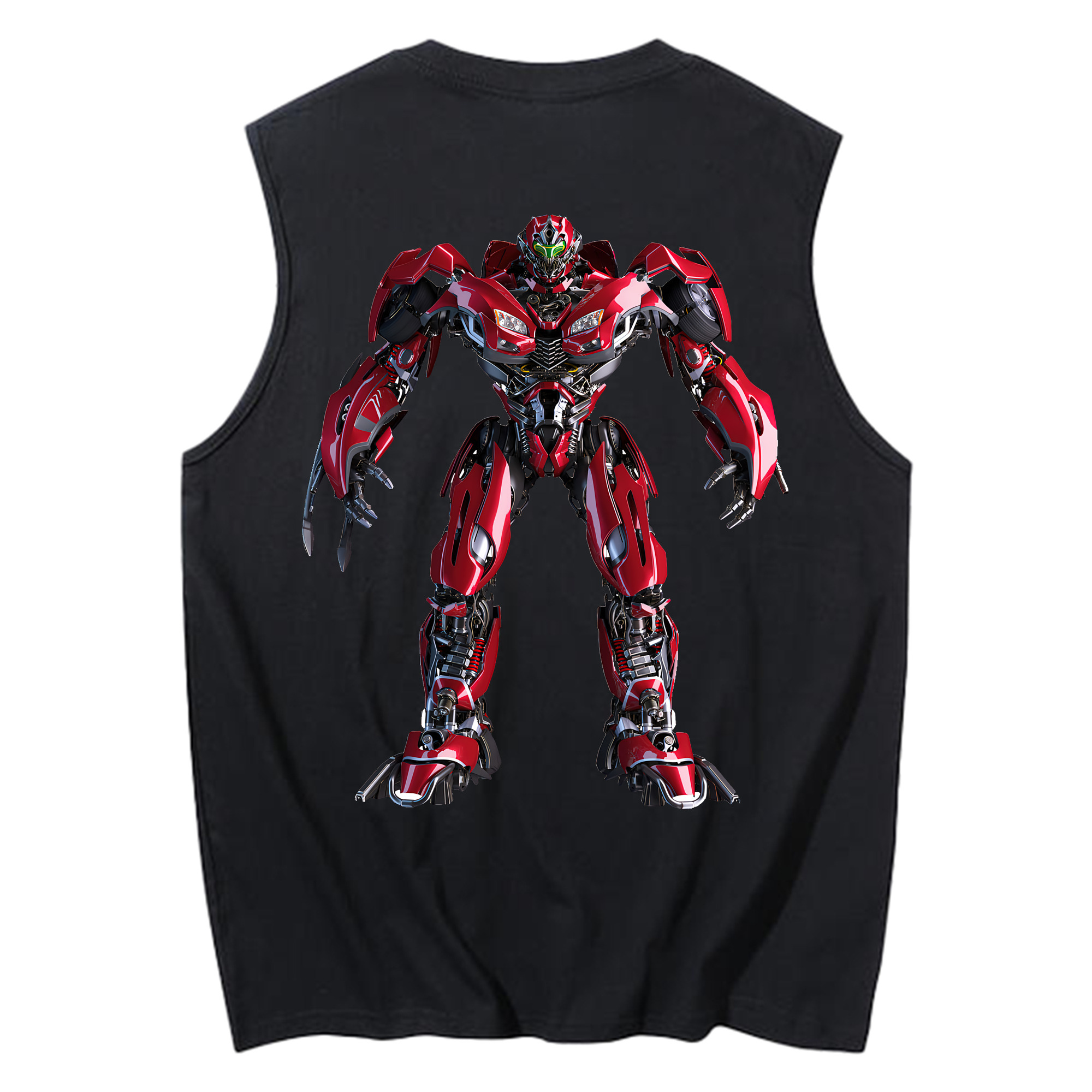 （画像用） Transformers トランスフォーマー コットン100％タンクトップ（背面プリント）