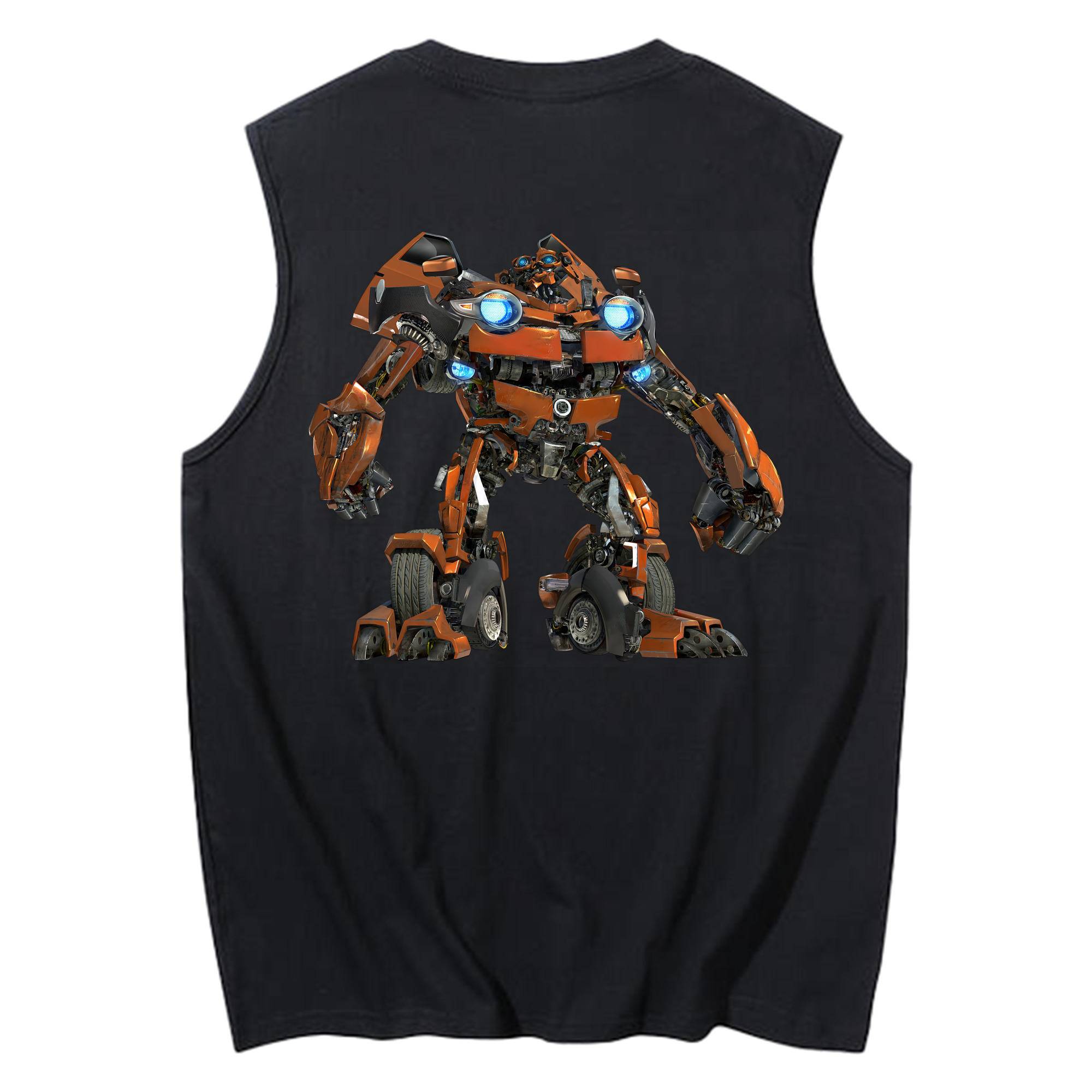 （画像用） Transformers トランスフォーマー コットン100％タンクトップ（背面プリント）