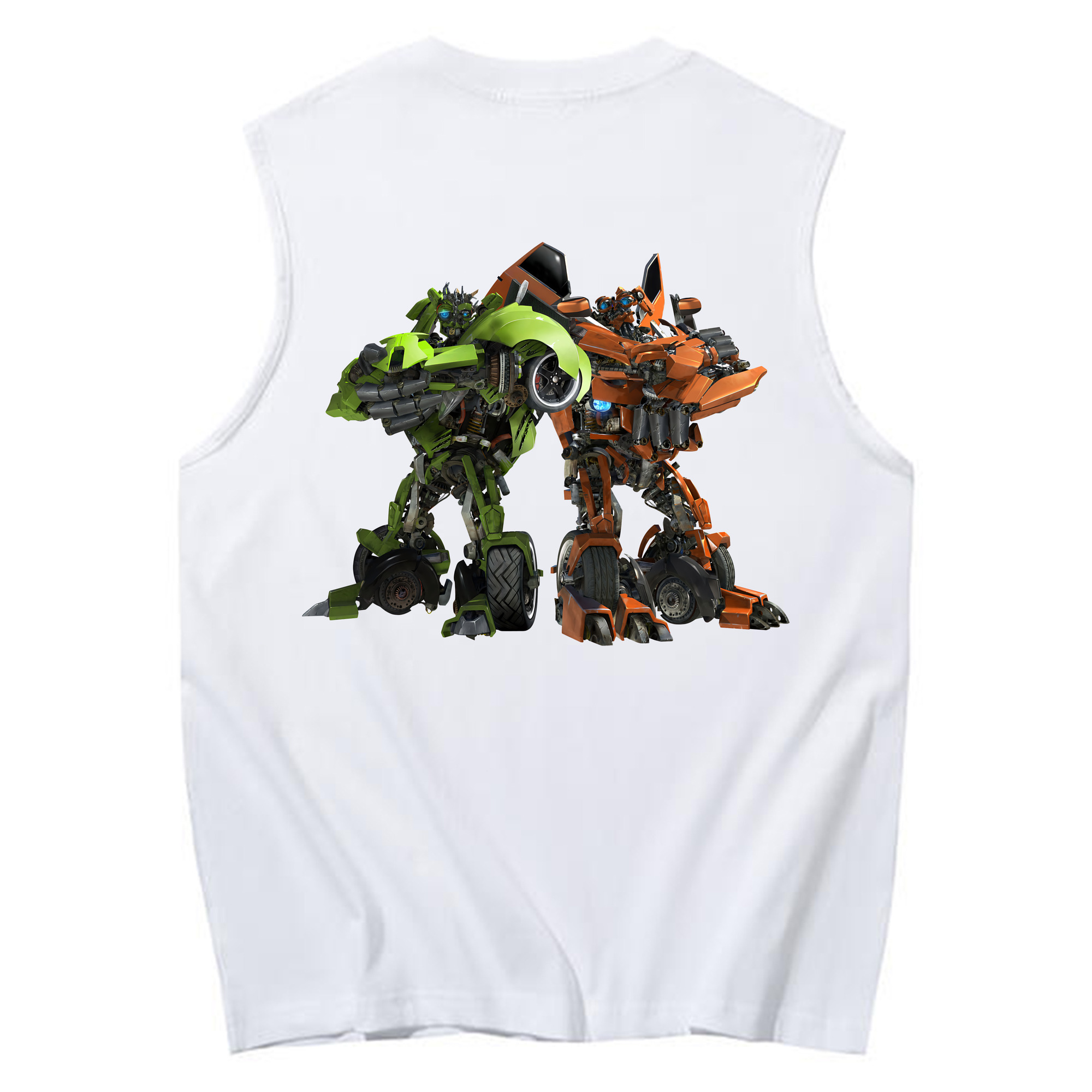 （画像用） Transformers トランスフォーマー コットン100％タンクトップ（背面プリント）