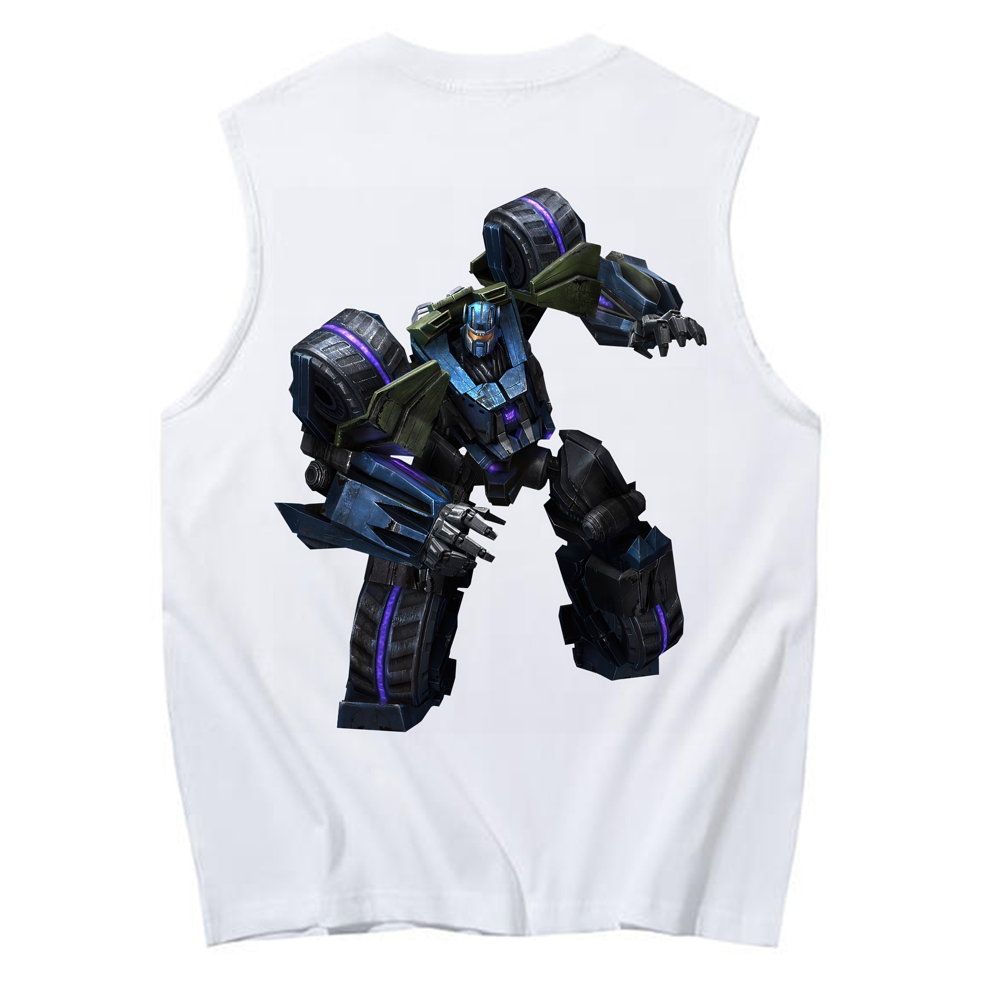 （画像用） Transformers トランスフォーマー コットン100％タンクトップ（背面プリント）