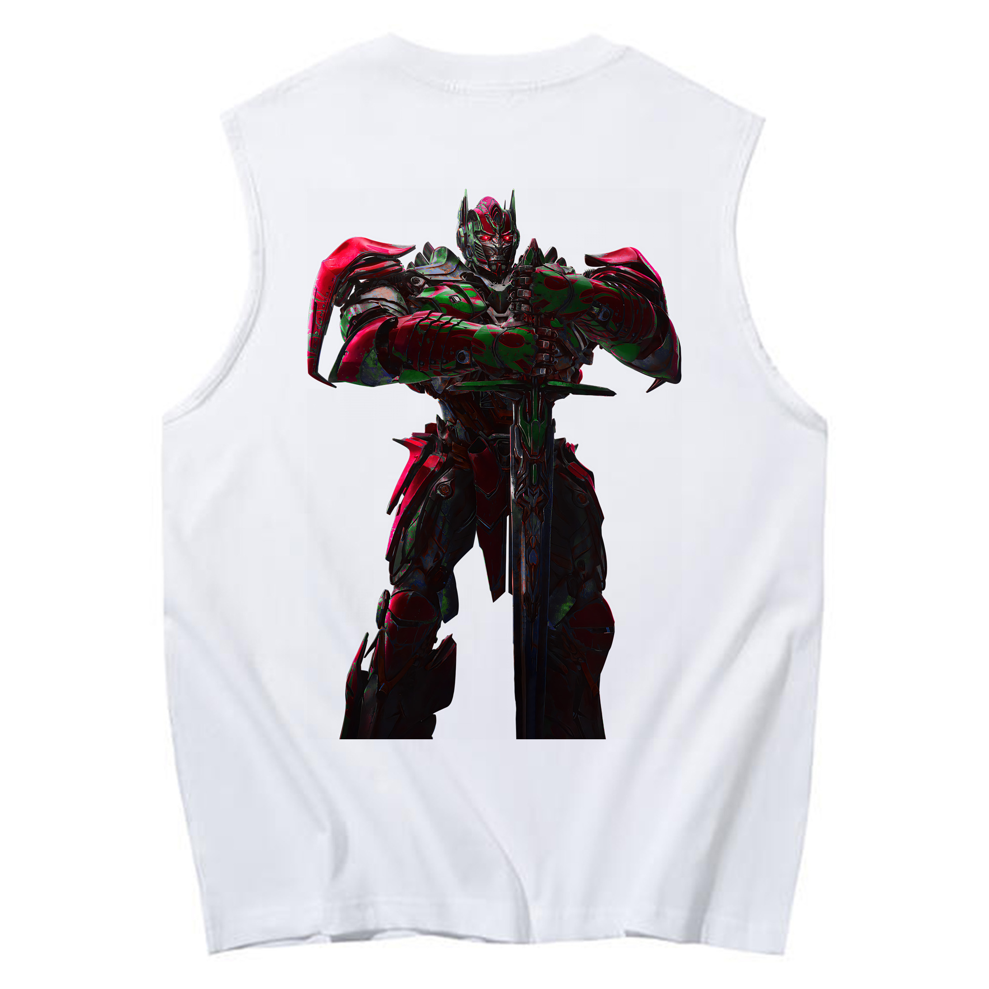 （画像用） Transformers トランスフォーマー コットン100％タンクトップ（背面プリント）