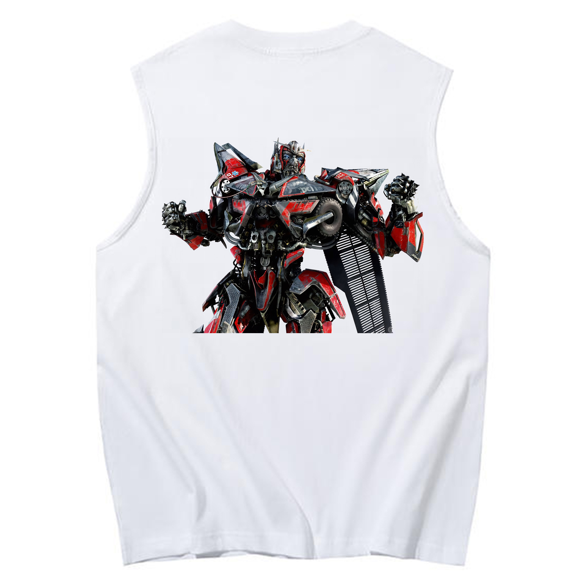 （画像用） Transformers トランスフォーマー コットン100％タンクトップ（背面プリント）
