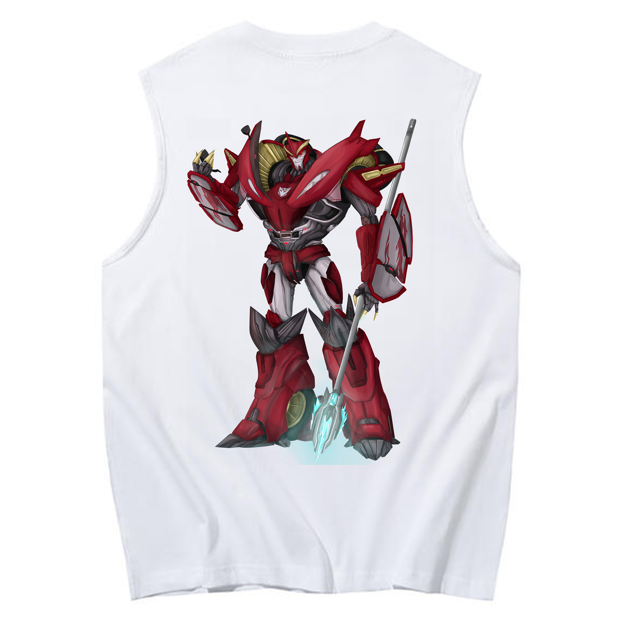 （画像用） Transformers トランスフォーマー コットン100％タンクトップ（背面プリント）