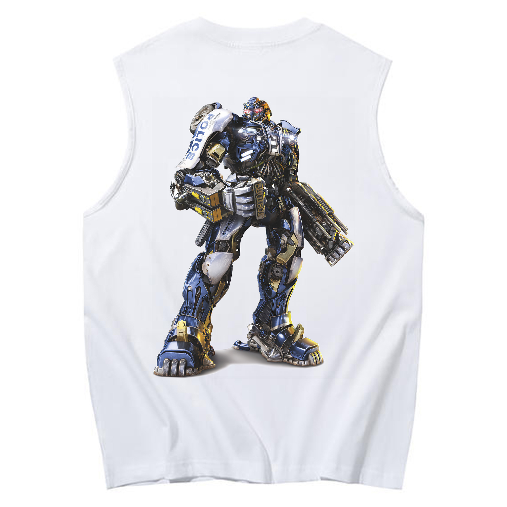 （画像用） Transformers トランスフォーマー コットン100％タンクトップ（背面プリント）