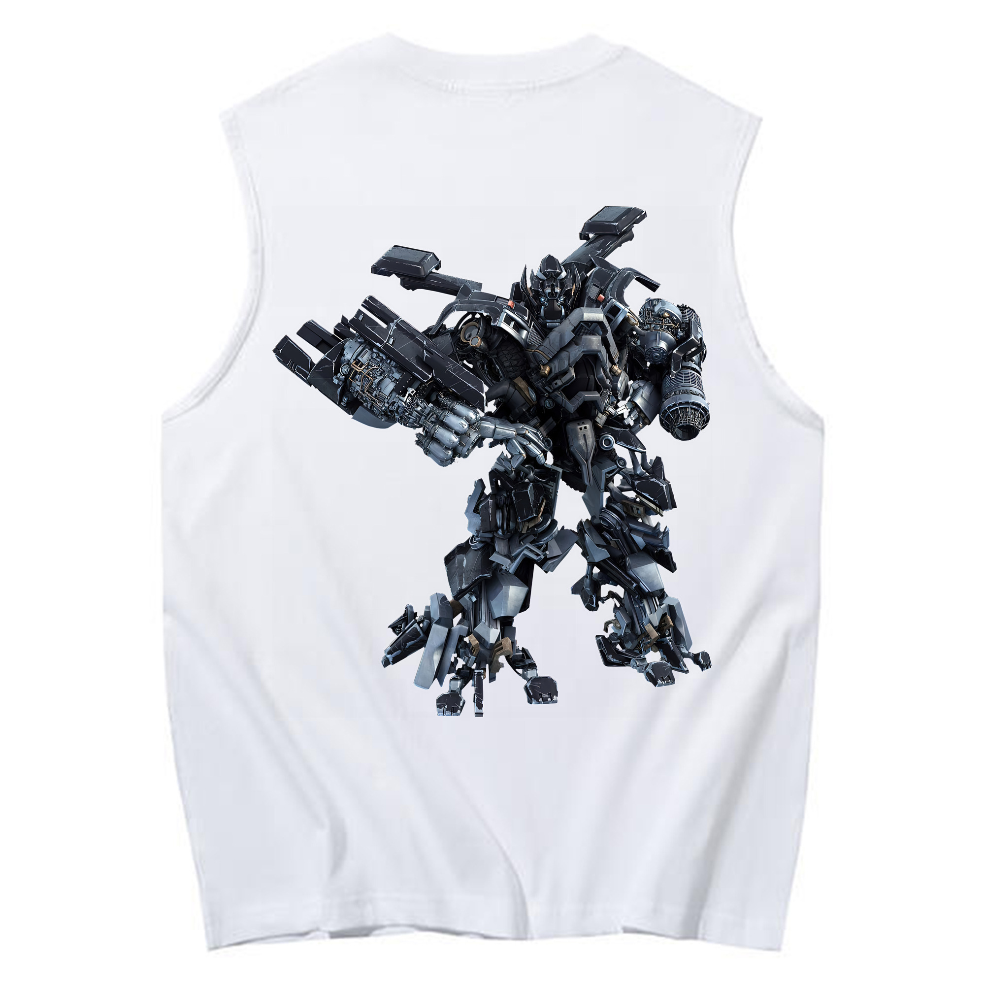 （画像用） Transformers トランスフォーマー コットン100％タンクトップ（背面プリント）