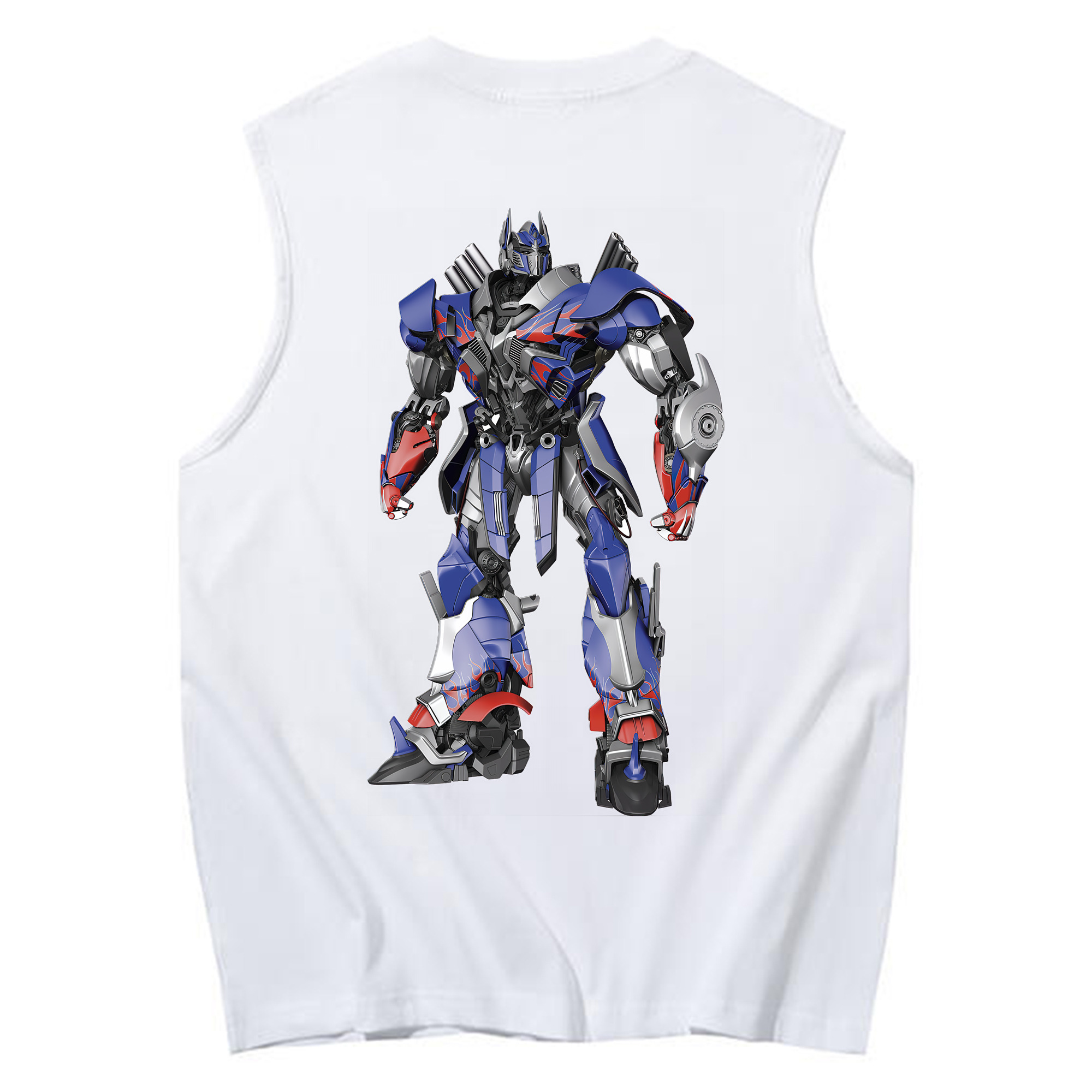 （画像用） Transformers トランスフォーマー コットン100％タンクトップ（背面プリント）