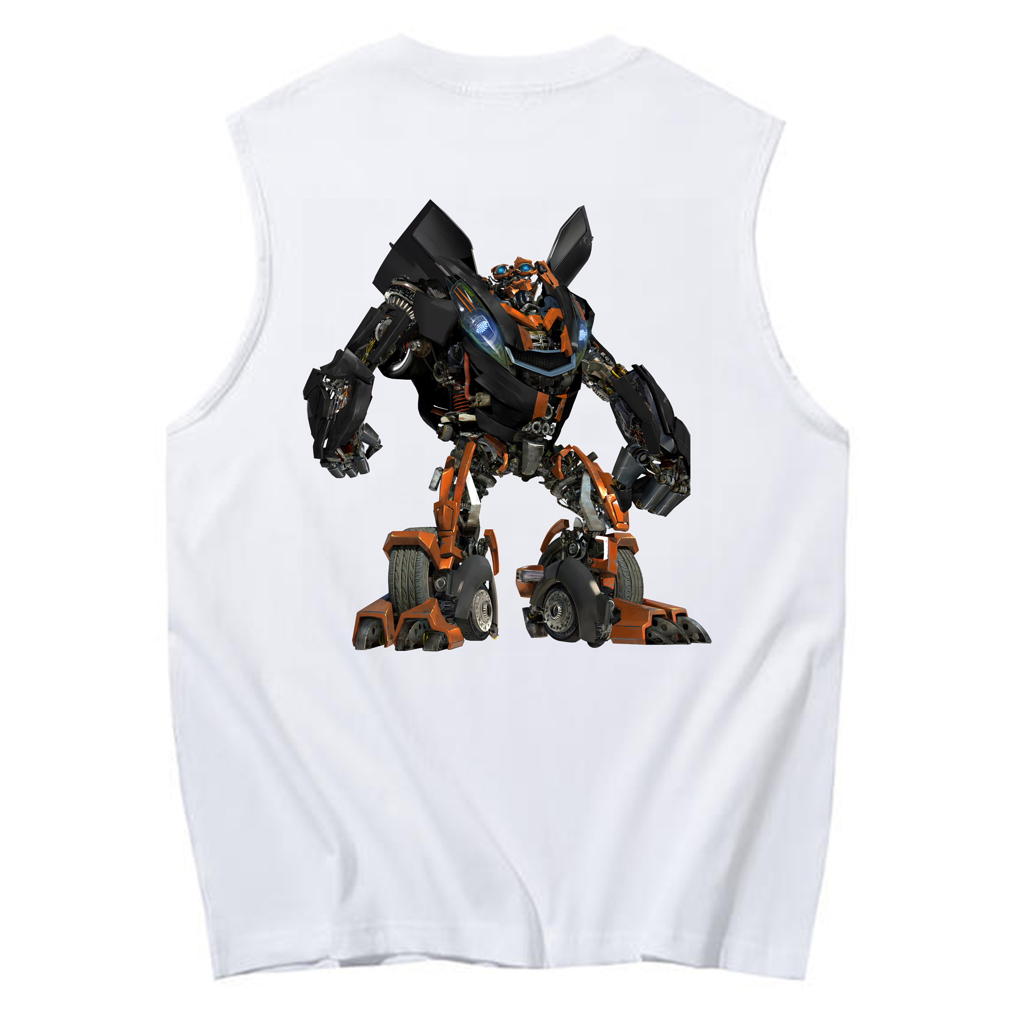 （画像用） Transformers トランスフォーマー コットン100％タンクトップ（背面プリント）