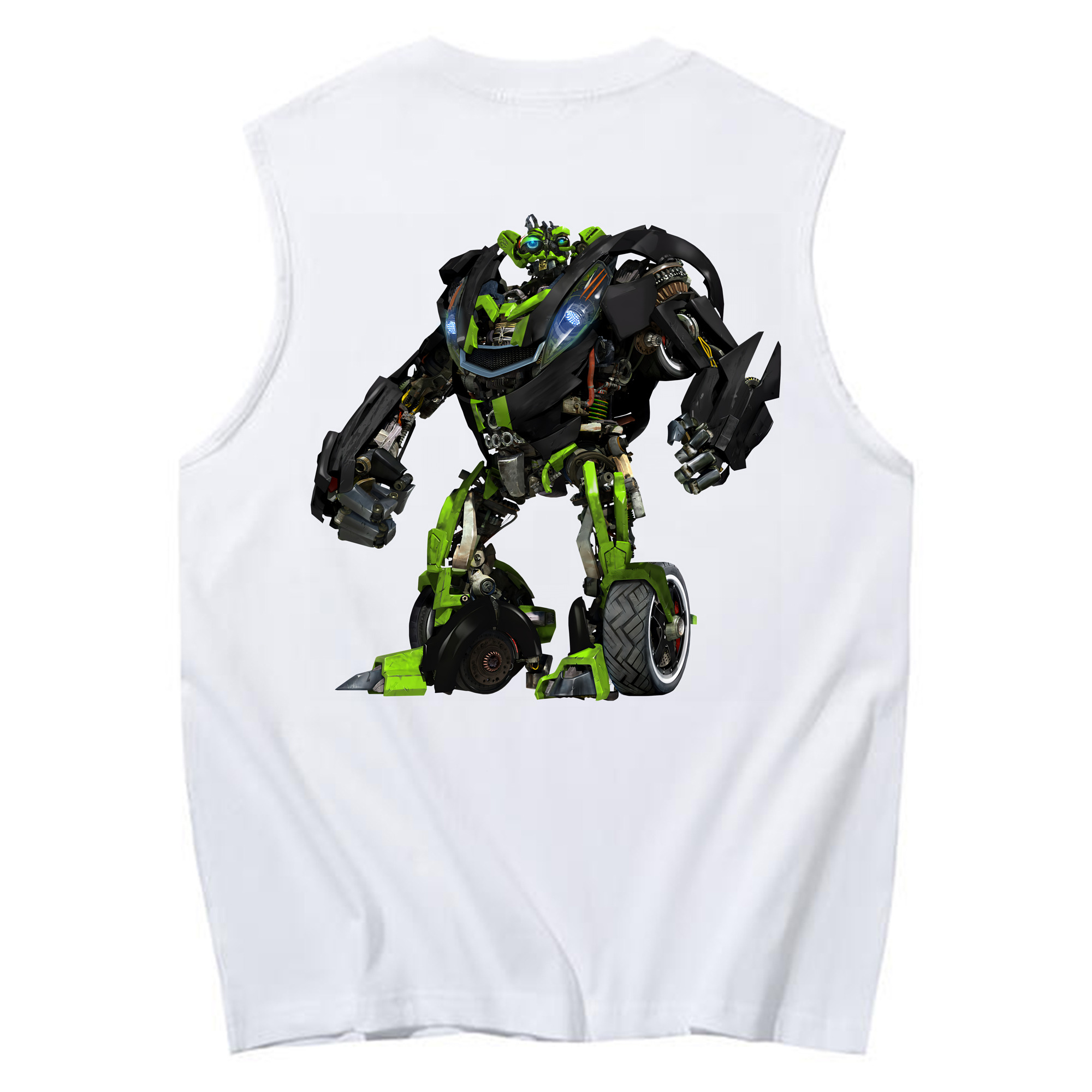 （画像用） Transformers トランスフォーマー コットン100％タンクトップ（背面プリント）