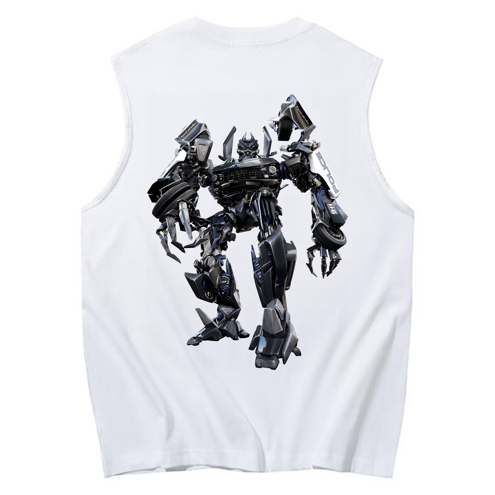 （画像用） Transformers トランスフォーマー コットン100％タンクトップ（背面プリント）