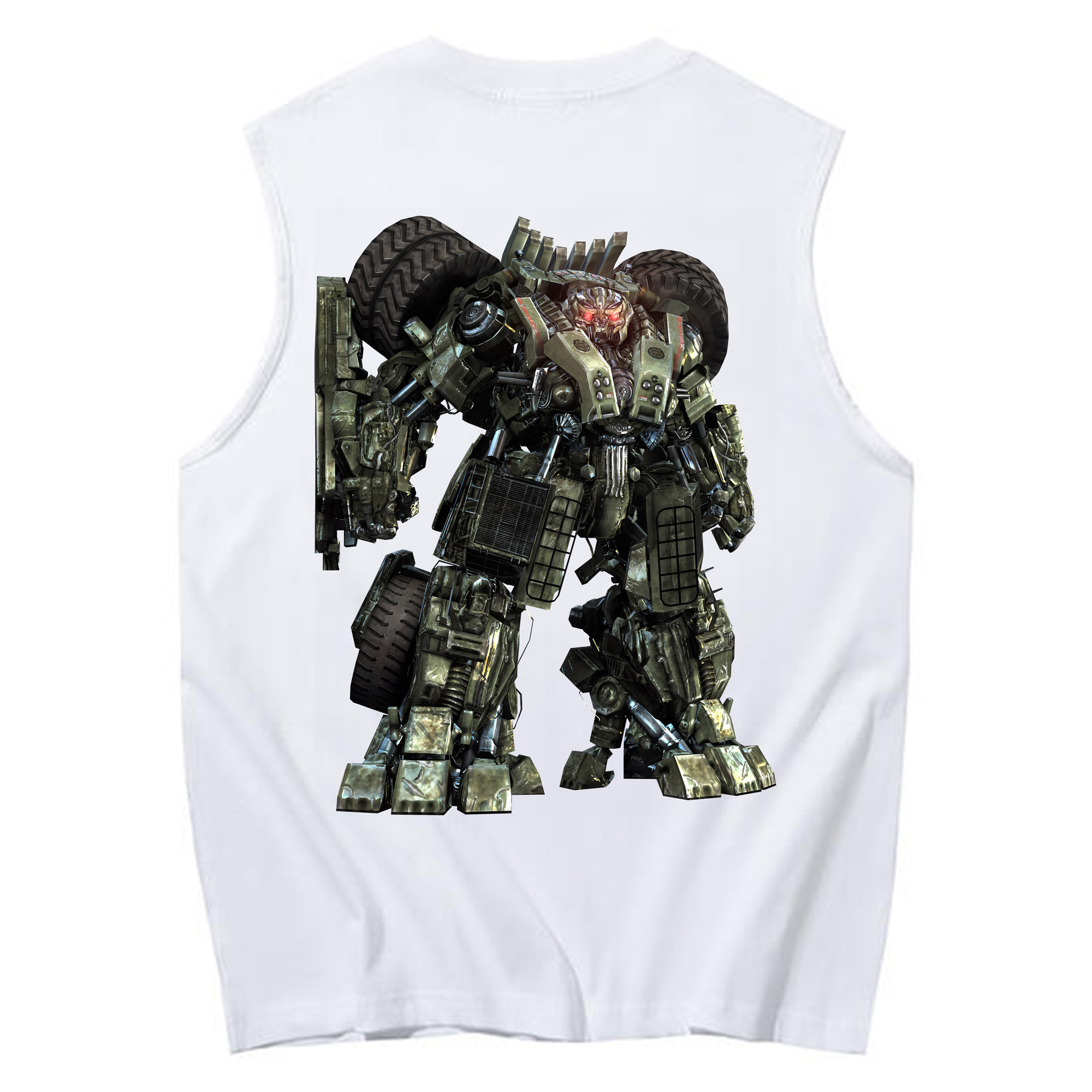 （画像用） Transformers トランスフォーマー コットン100％タンクトップ（背面プリント）