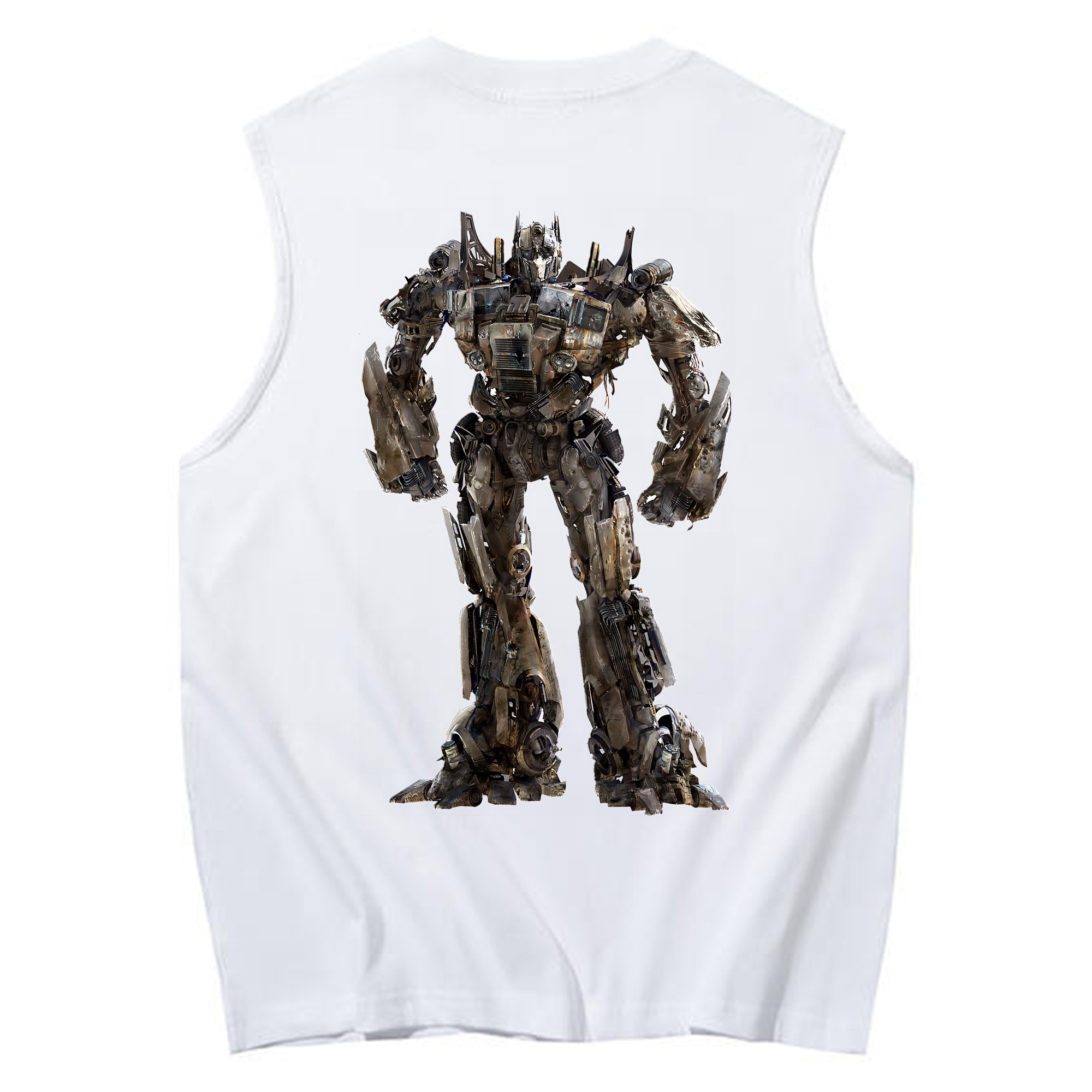 （画像用） Transformers トランスフォーマー コットン100％タンクトップ（背面プリント）
