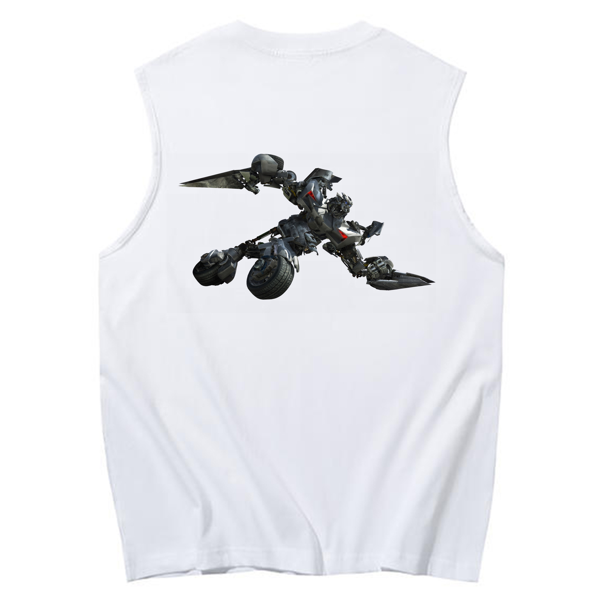 （画像用） Transformers トランスフォーマー コットン100％タンクトップ（背面プリント）