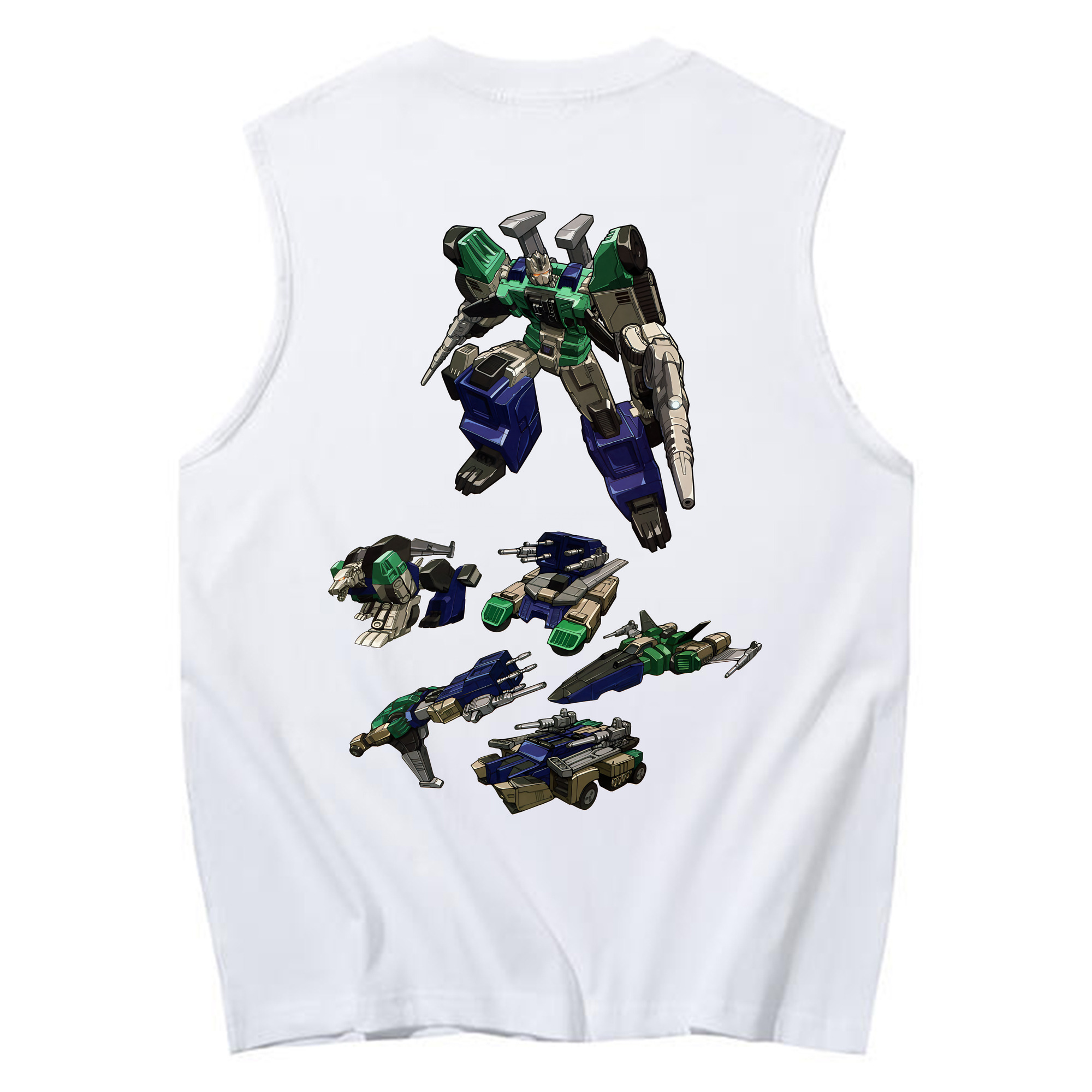 （画像用） Transformers トランスフォーマー コットン100％タンクトップ（背面プリント）