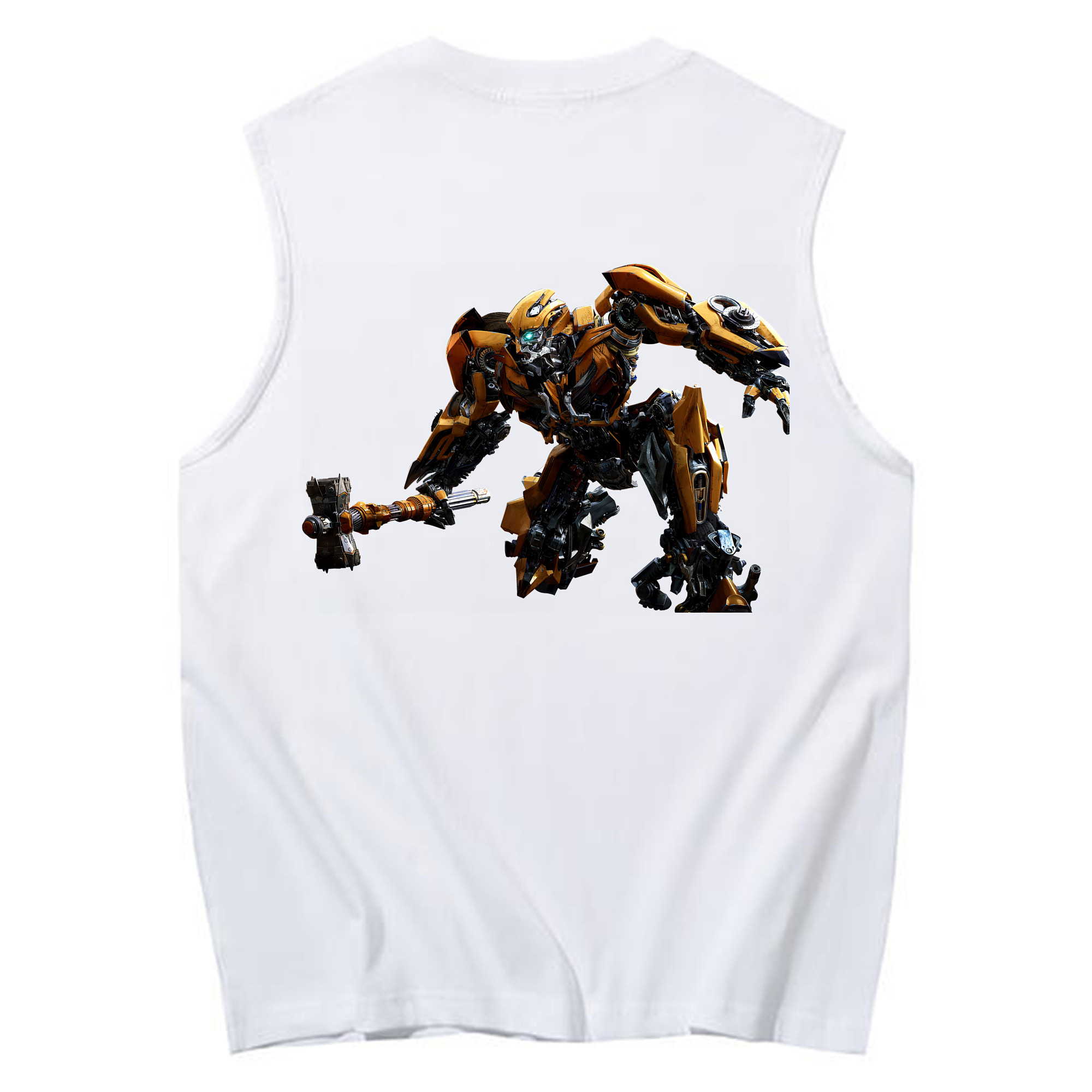 （画像用） Transformers トランスフォーマー コットン100％タンクトップ（背面プリント）