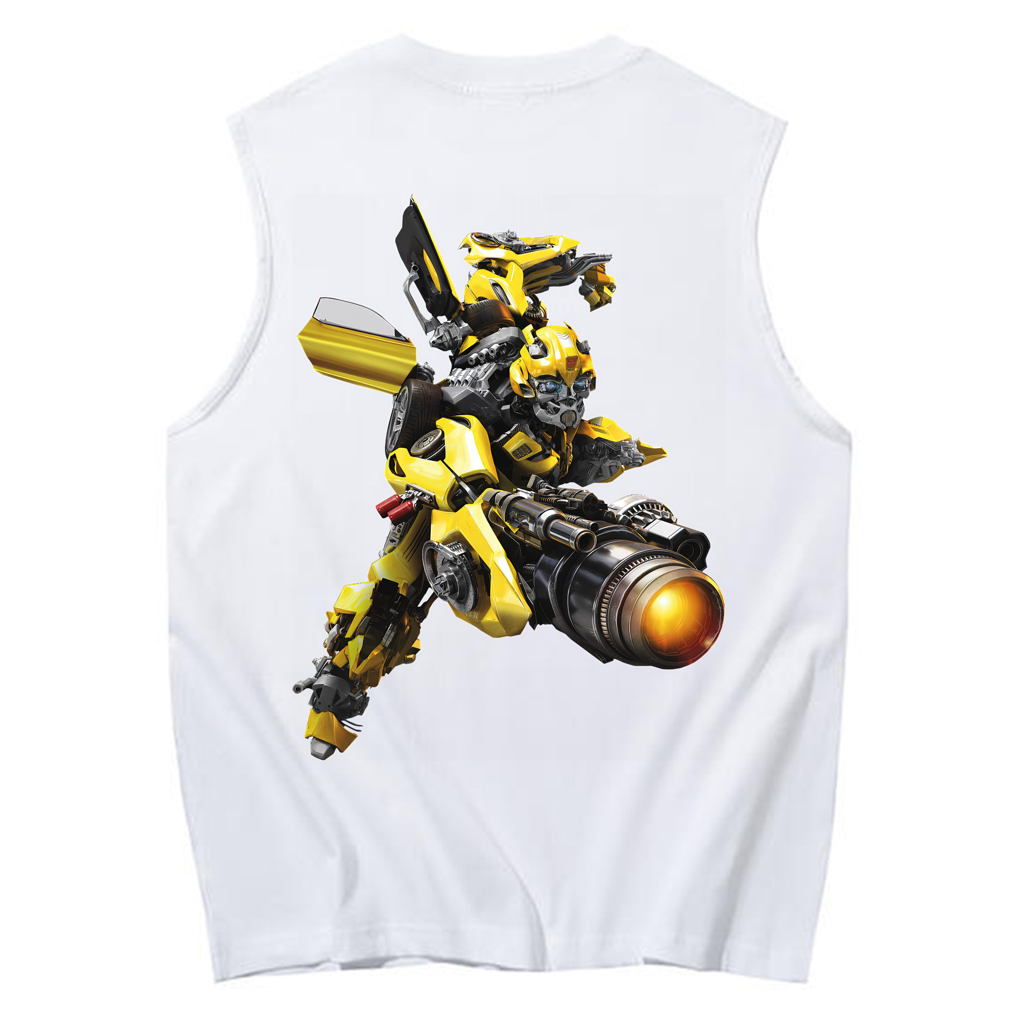 （画像用） Transformers トランスフォーマー コットン100％タンクトップ（背面プリント）