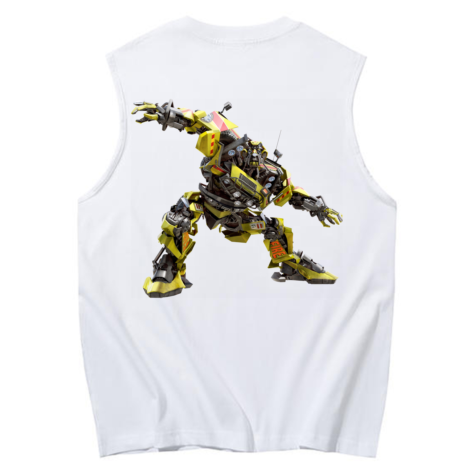 （画像用） Transformers トランスフォーマー コットン100％タンクトップ（背面プリント）