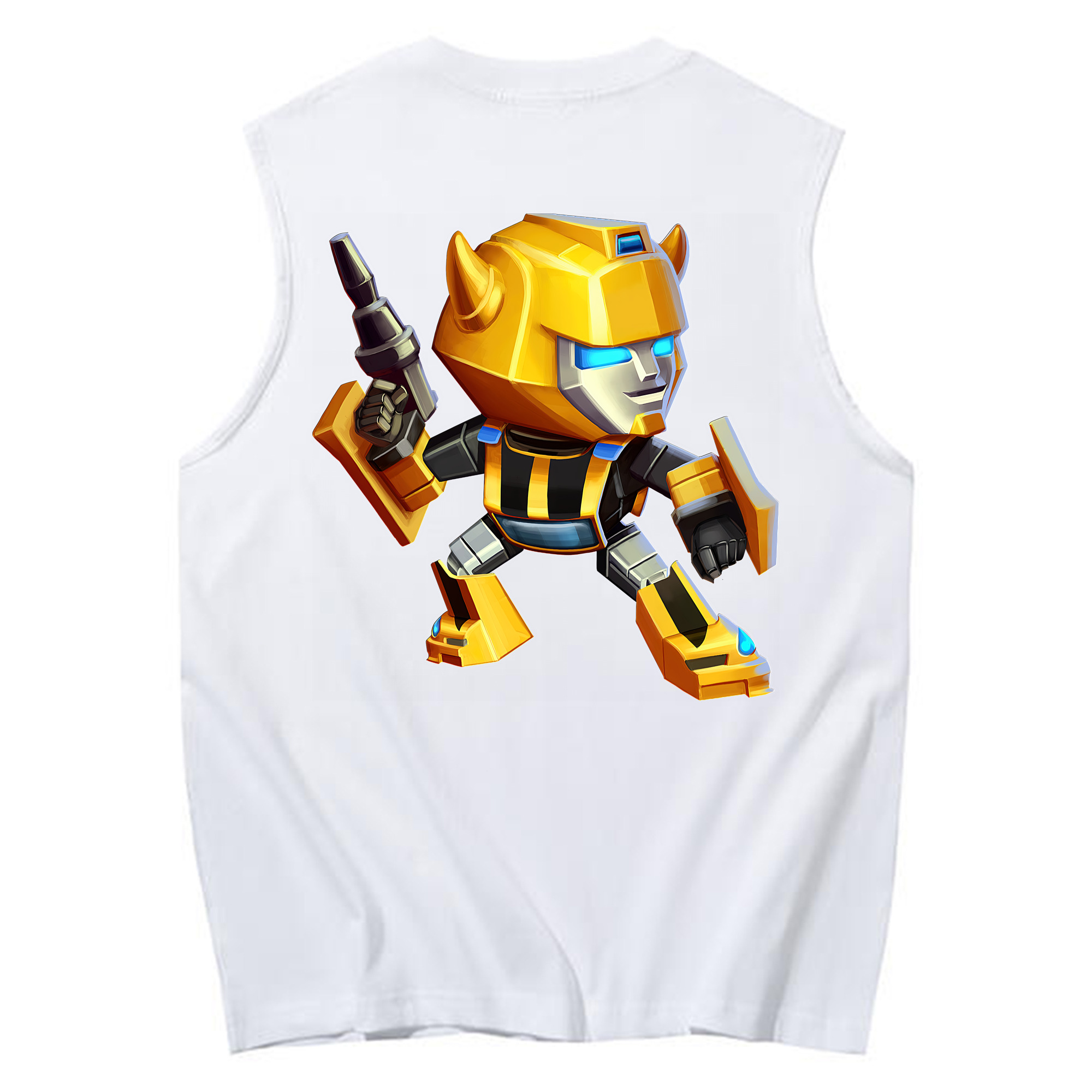 （画像用） Transformers トランスフォーマー コットン100％タンクトップ（背面プリント）