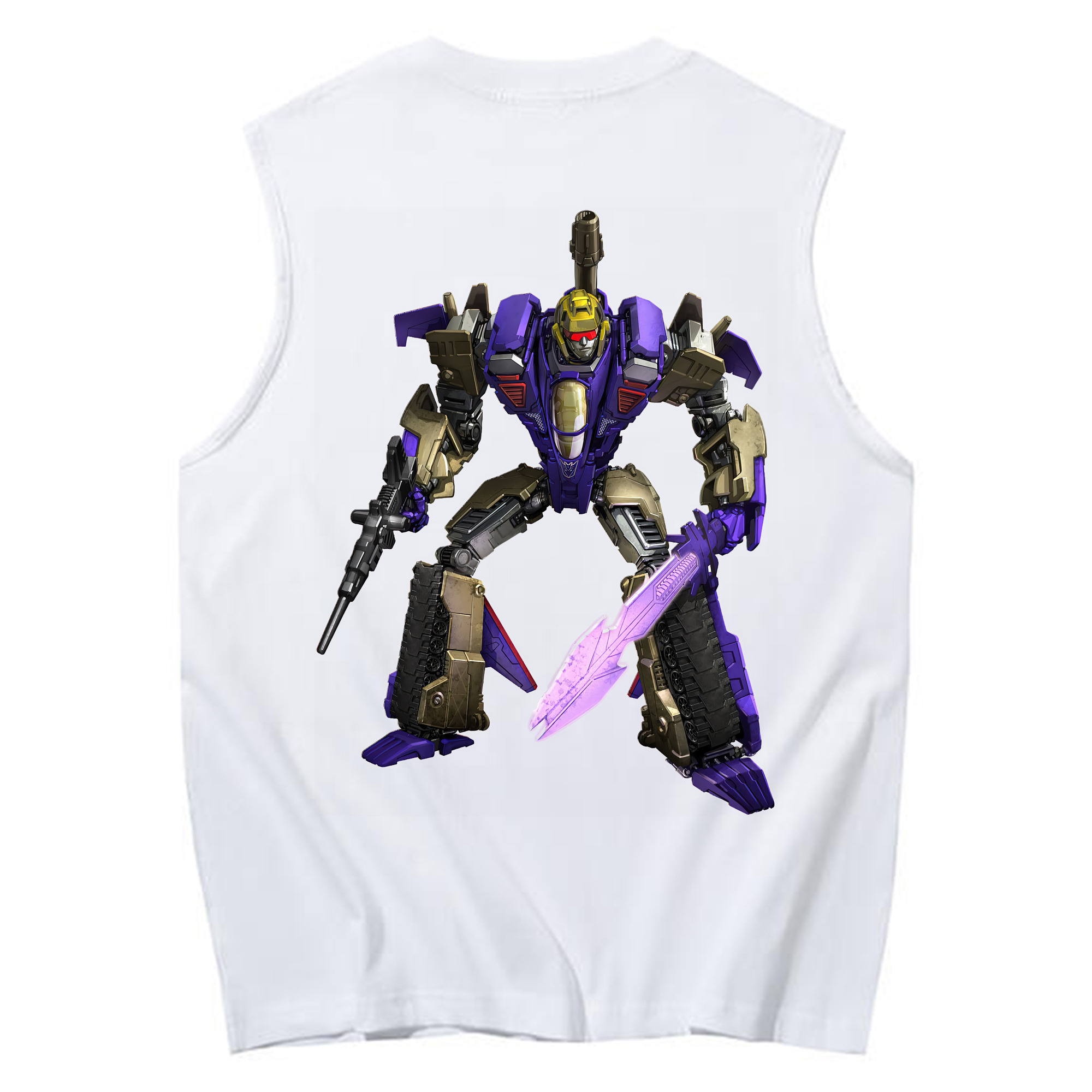 （画像用） Transformers トランスフォーマー コットン100％タンクトップ（背面プリント）