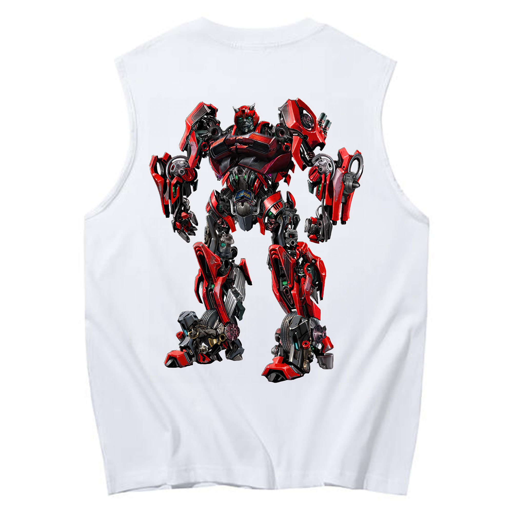 （画像用） Transformers トランスフォーマー コットン100％タンクトップ（背面プリント）