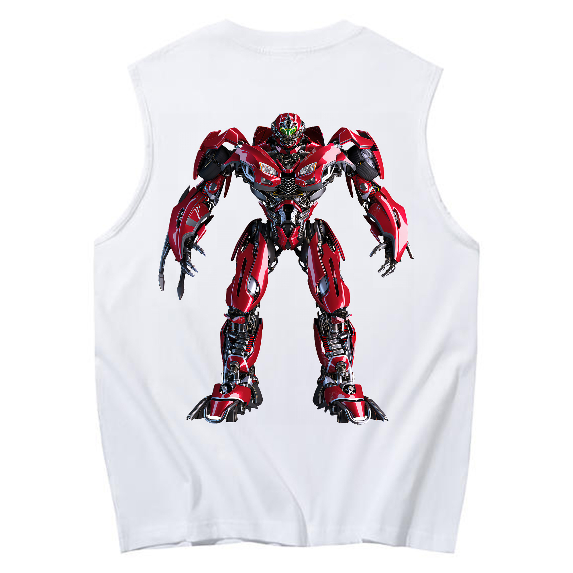 （画像用） Transformers トランスフォーマー コットン100％タンクトップ（背面プリント）