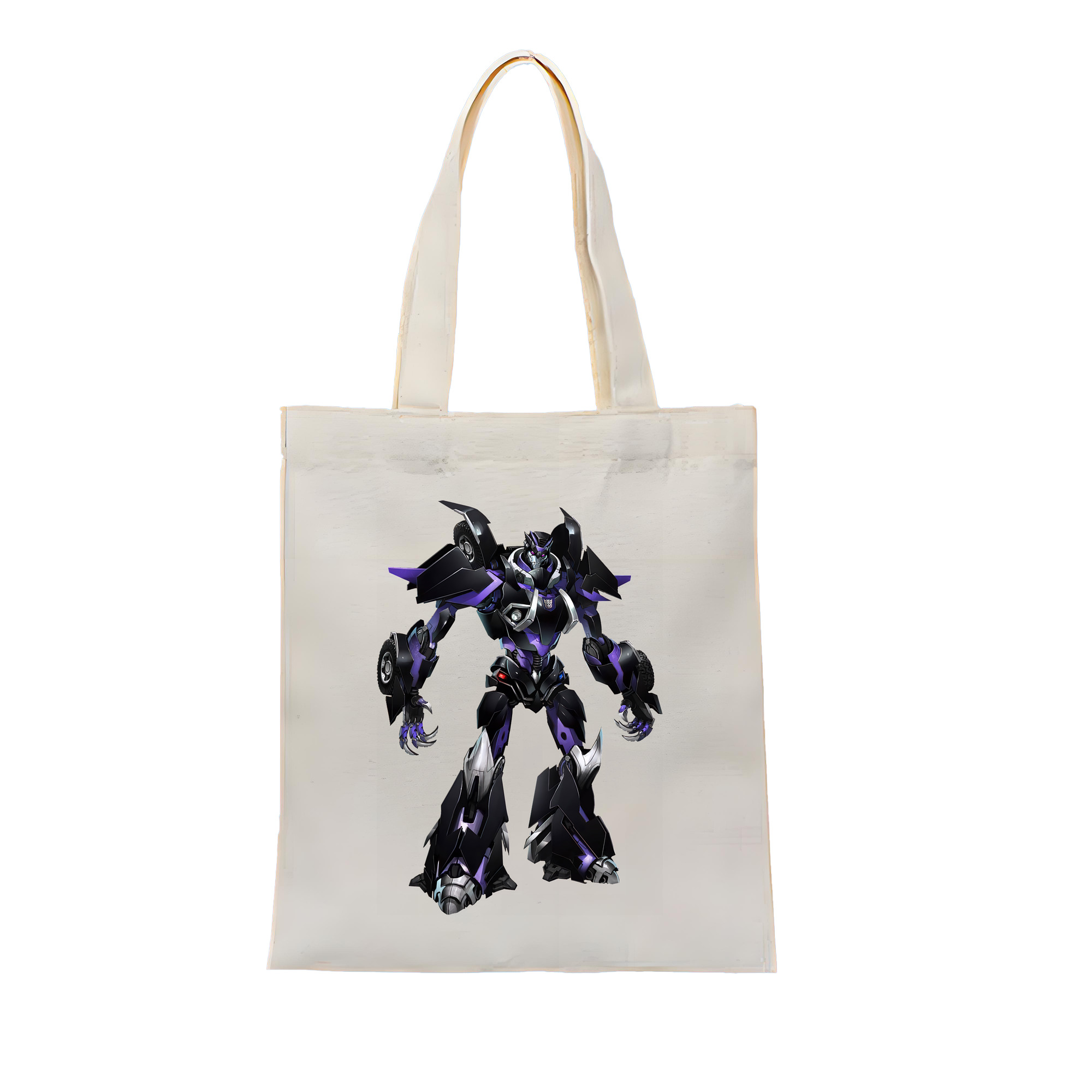 （画像用） Transformers トランスフォーマー 縦型キャンバス生地手提げバッグ　トートバッグ