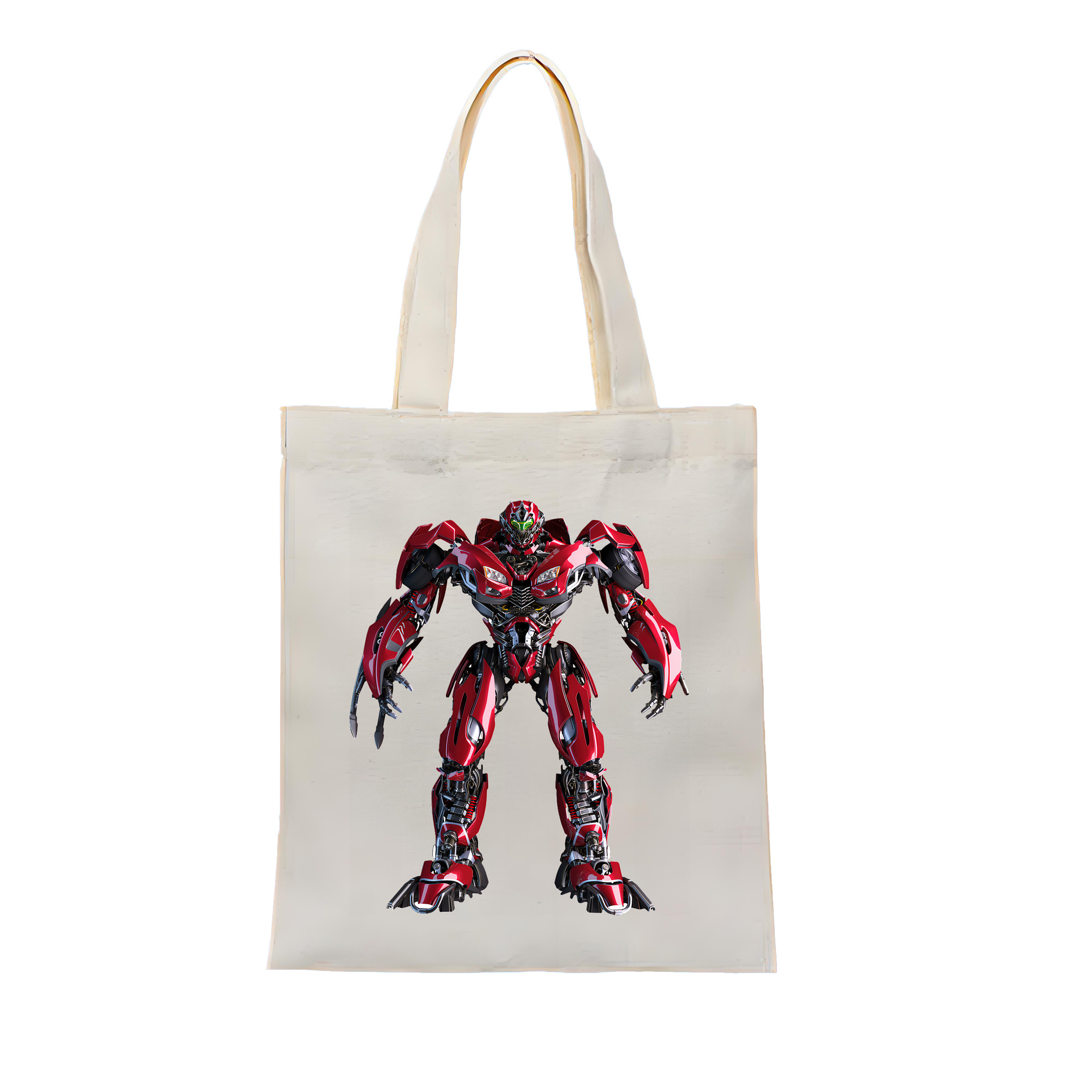 （画像用） Transformers トランスフォーマー 縦型キャンバス生地手提げバッグ　トートバッグ