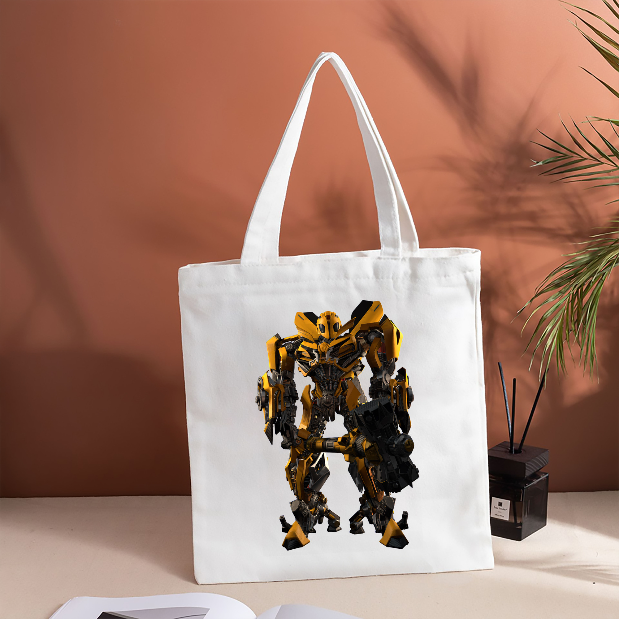 Transformers トランスフォーマー 縦型キャンバス生地手提げバッグ　トートバッグ