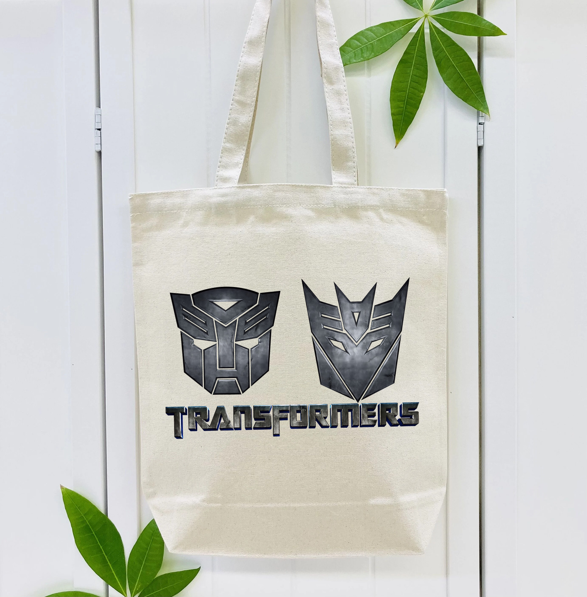 Transformers トランスフォーマー 縦型キャンバス生地手提げバッグ　トートバッグ