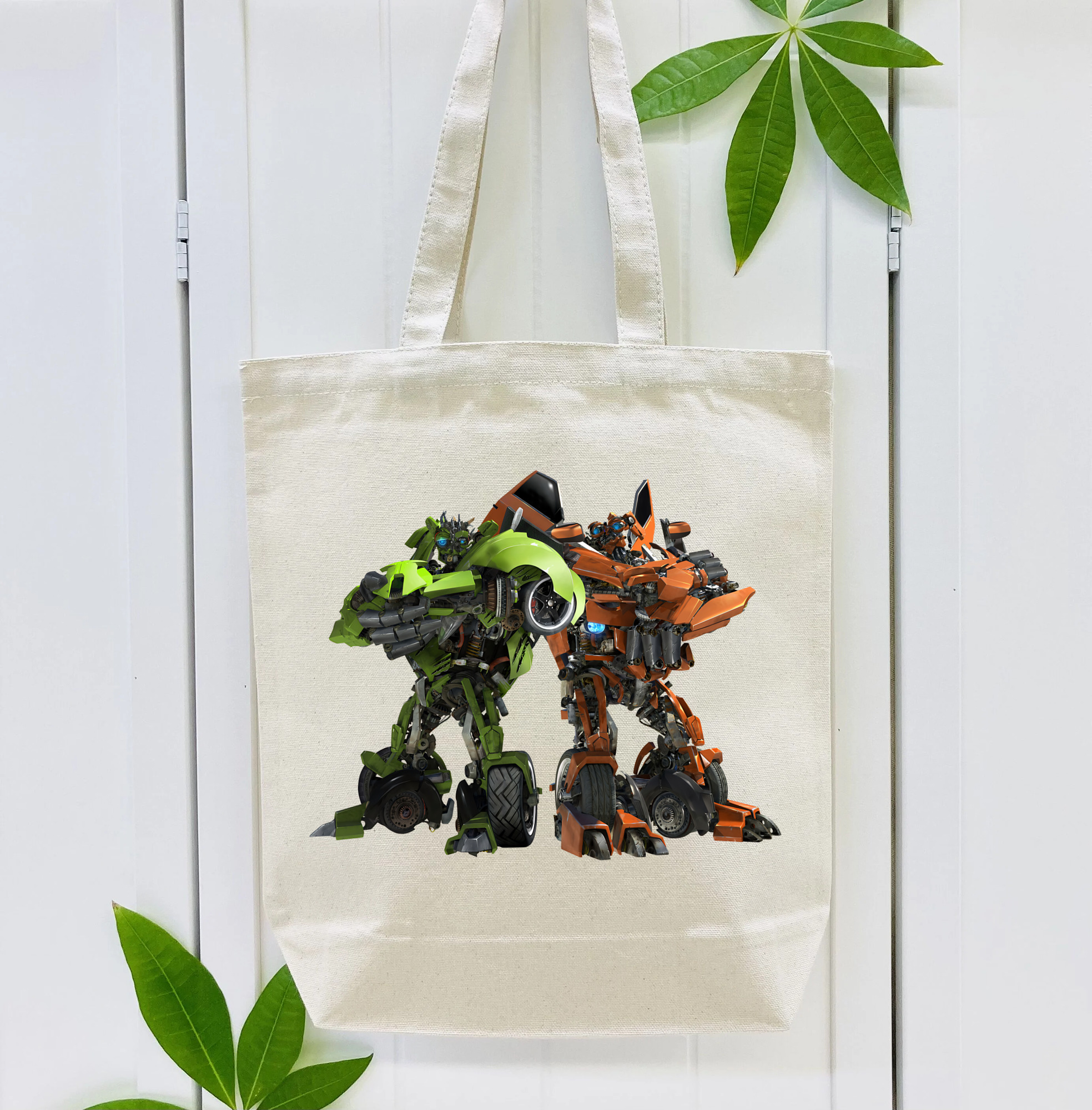 Transformers トランスフォーマー 縦型キャンバス生地手提げバッグ　トートバッグ