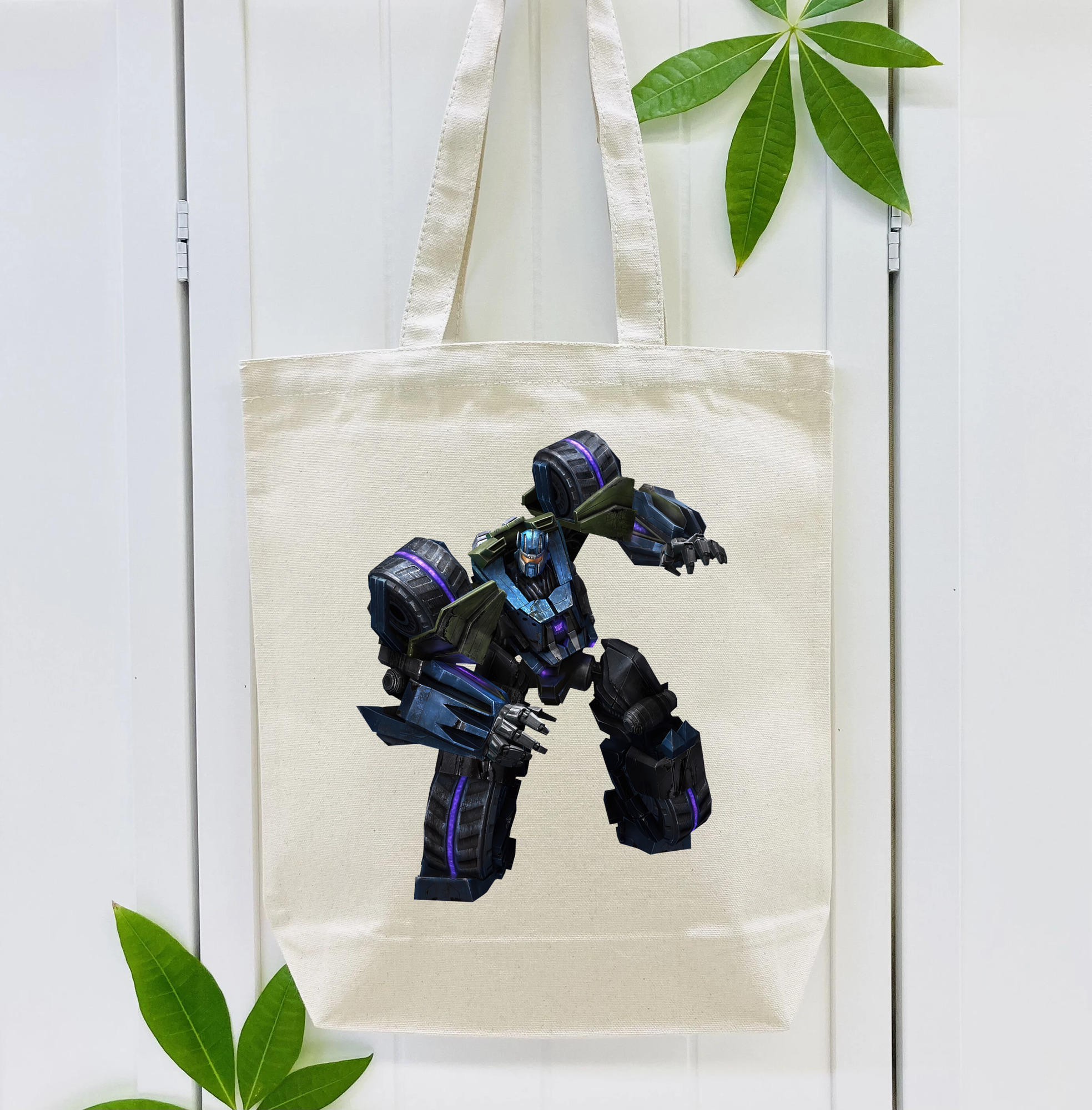 Transformers トランスフォーマー 縦型キャンバス生地手提げバッグ　トートバッグ