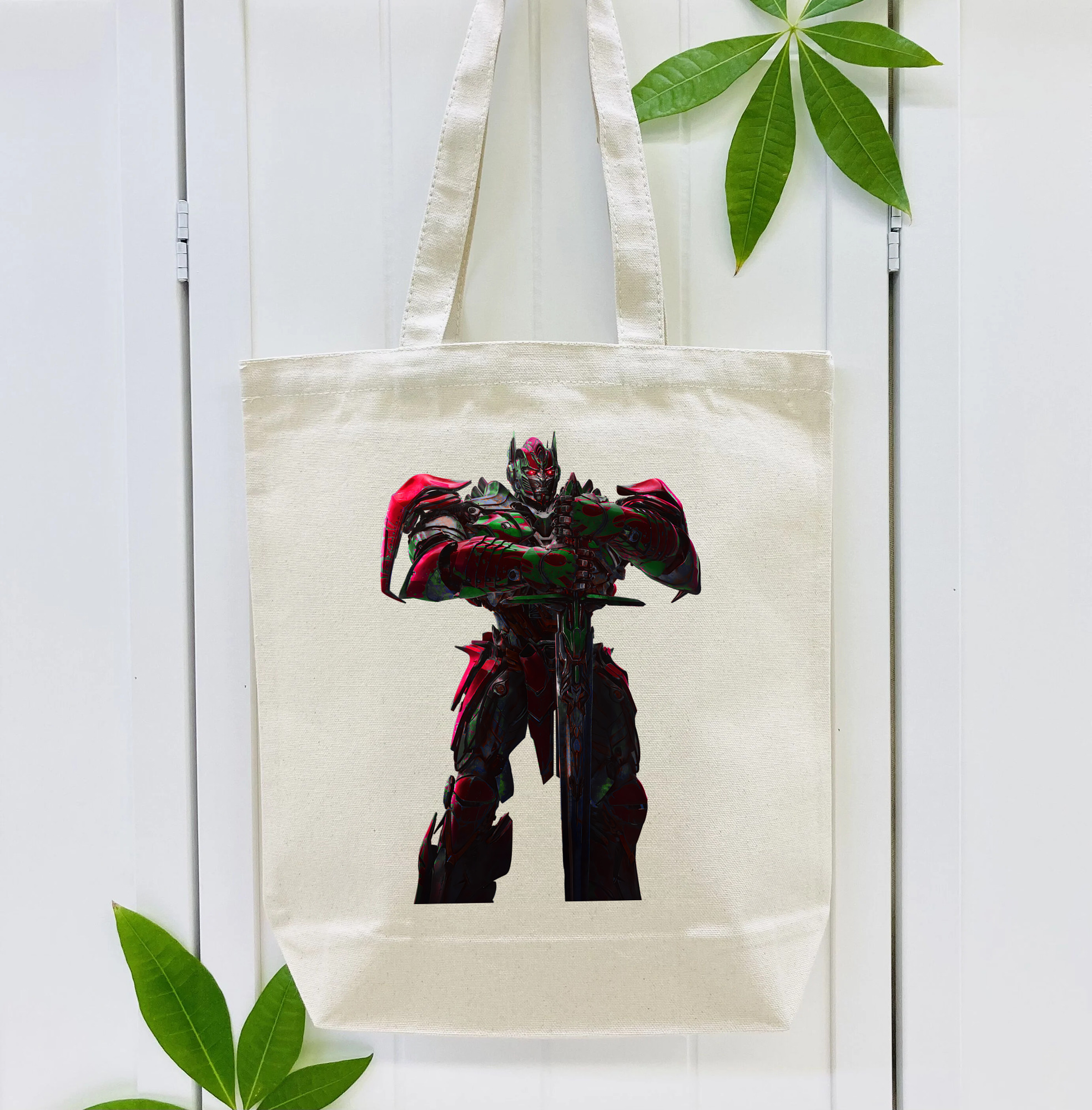 Transformers トランスフォーマー 縦型キャンバス生地手提げバッグ　トートバッグ