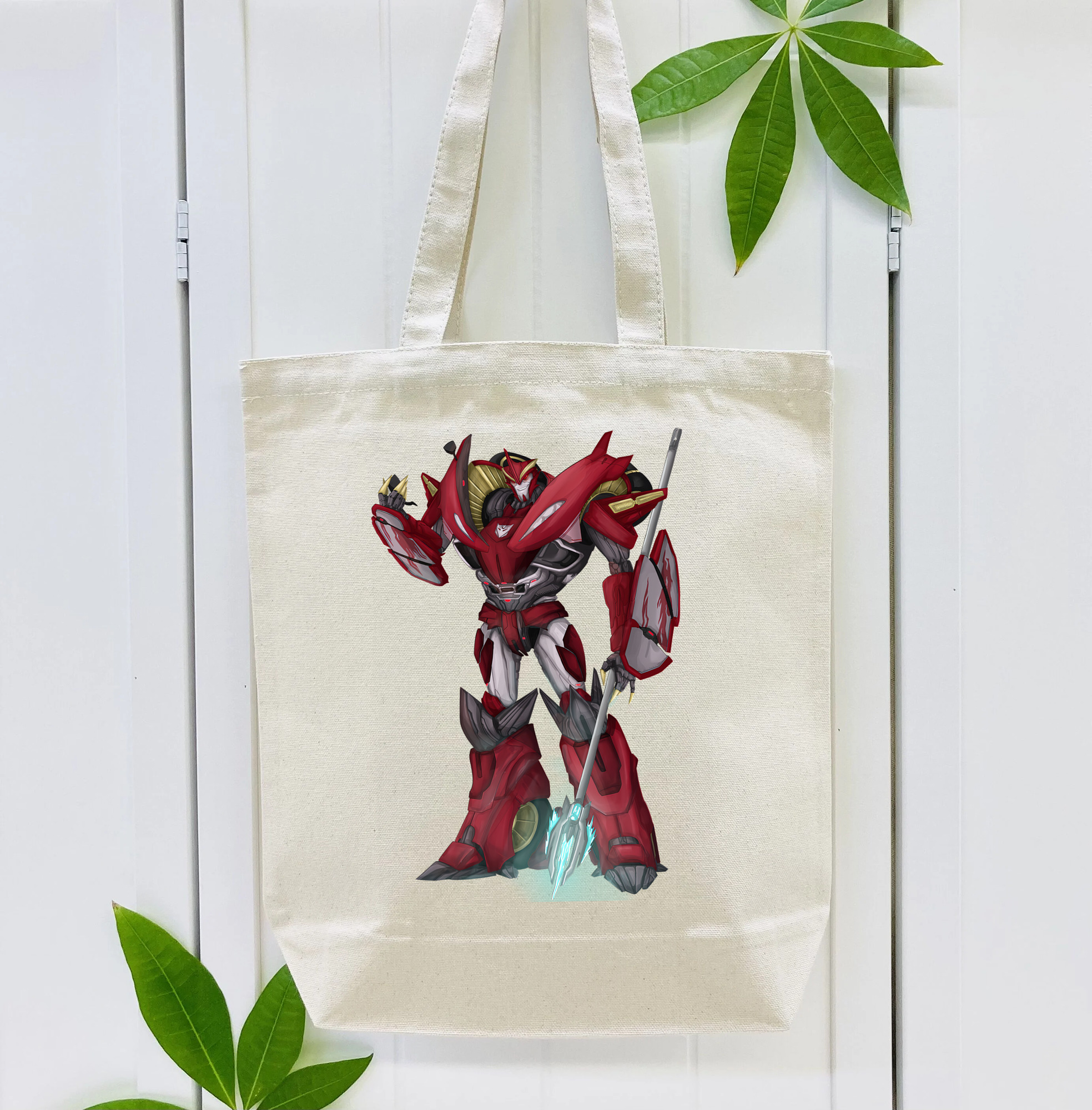 Transformers トランスフォーマー 縦型キャンバス生地手提げバッグ　トートバッグ