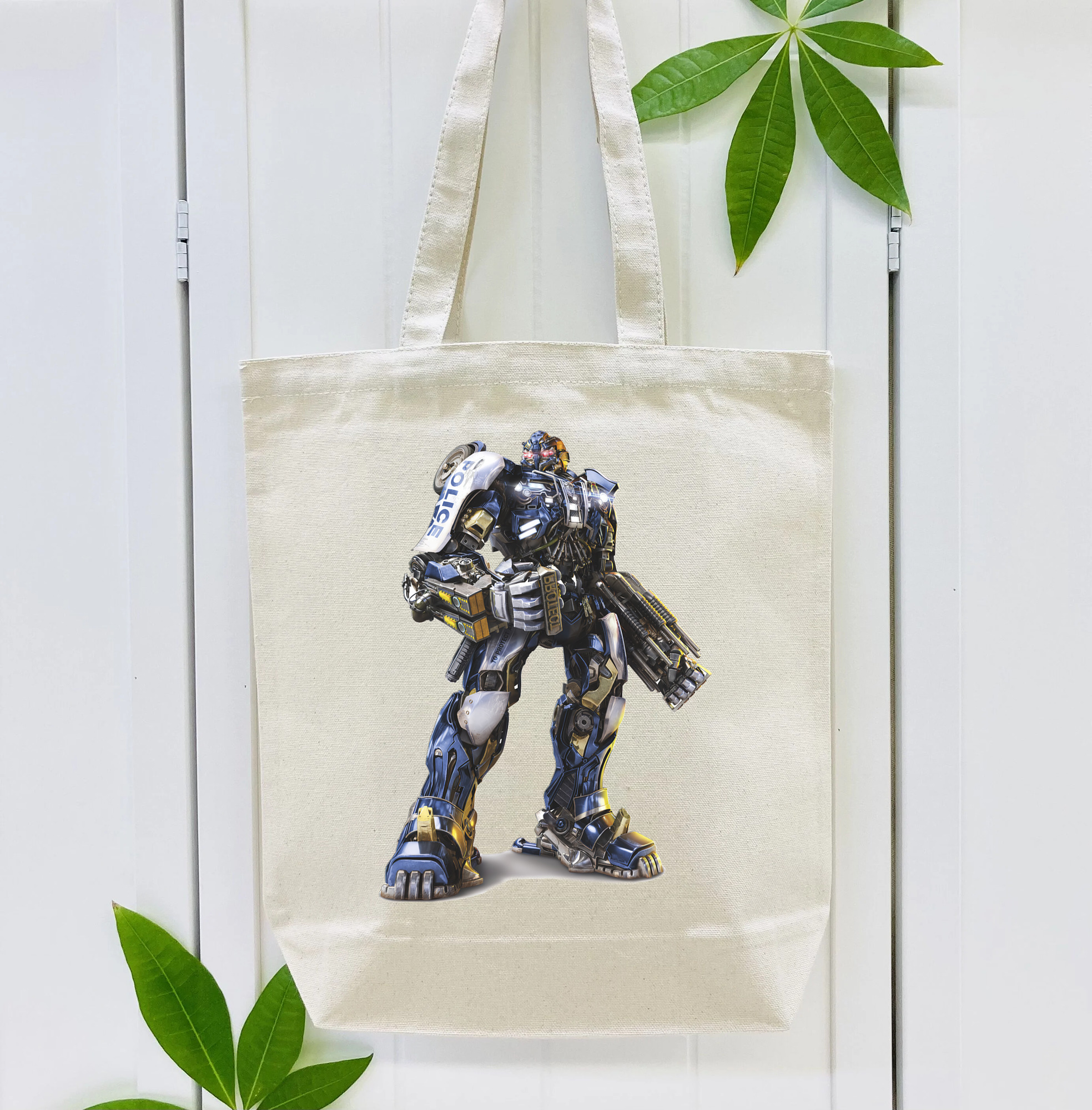 Transformers トランスフォーマー 縦型キャンバス生地手提げバッグ　トートバッグ