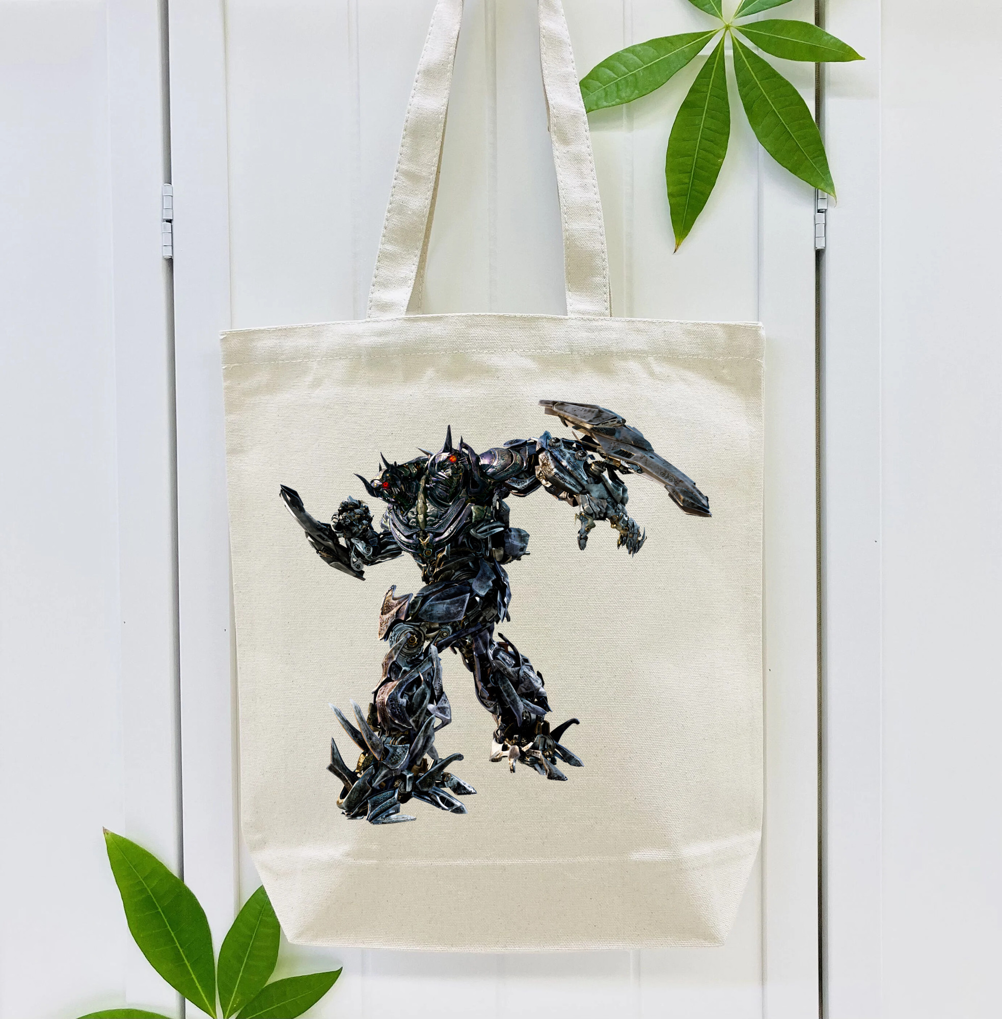 Transformers トランスフォーマー 縦型キャンバス生地手提げバッグ　トートバッグ