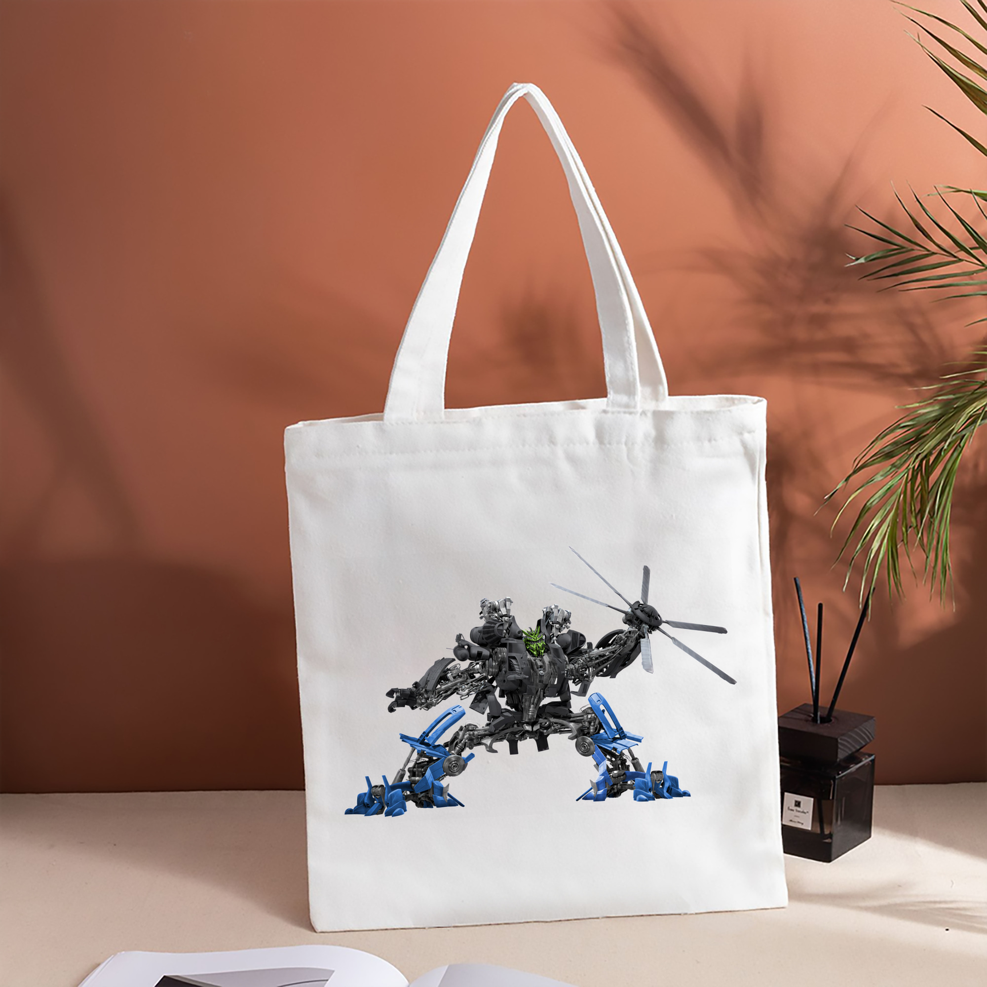 Transformers トランスフォーマー 縦型キャンバス生地手提げバッグ　トートバッグ