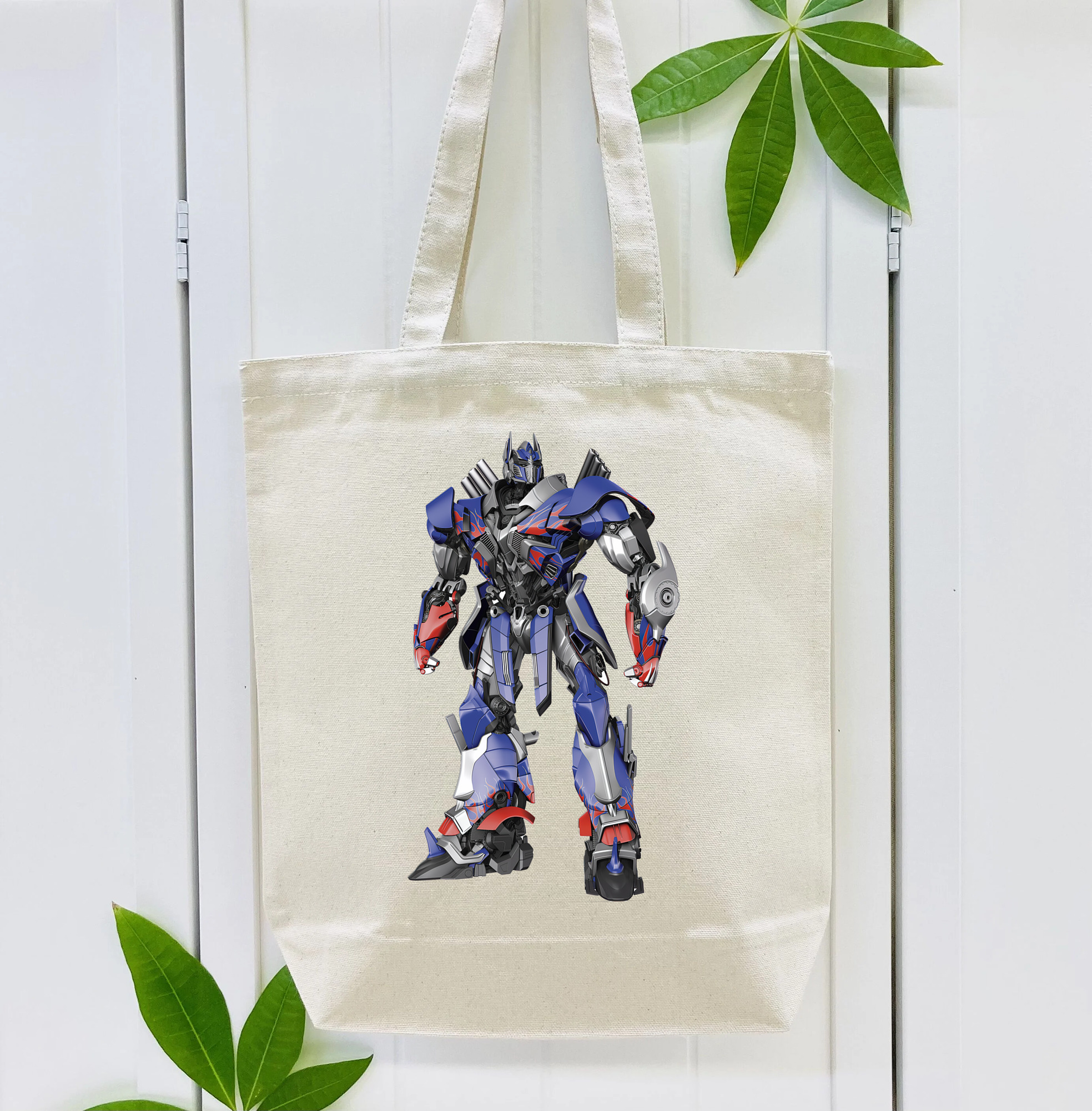 Transformers トランスフォーマー 縦型キャンバス生地手提げバッグ　トートバッグ