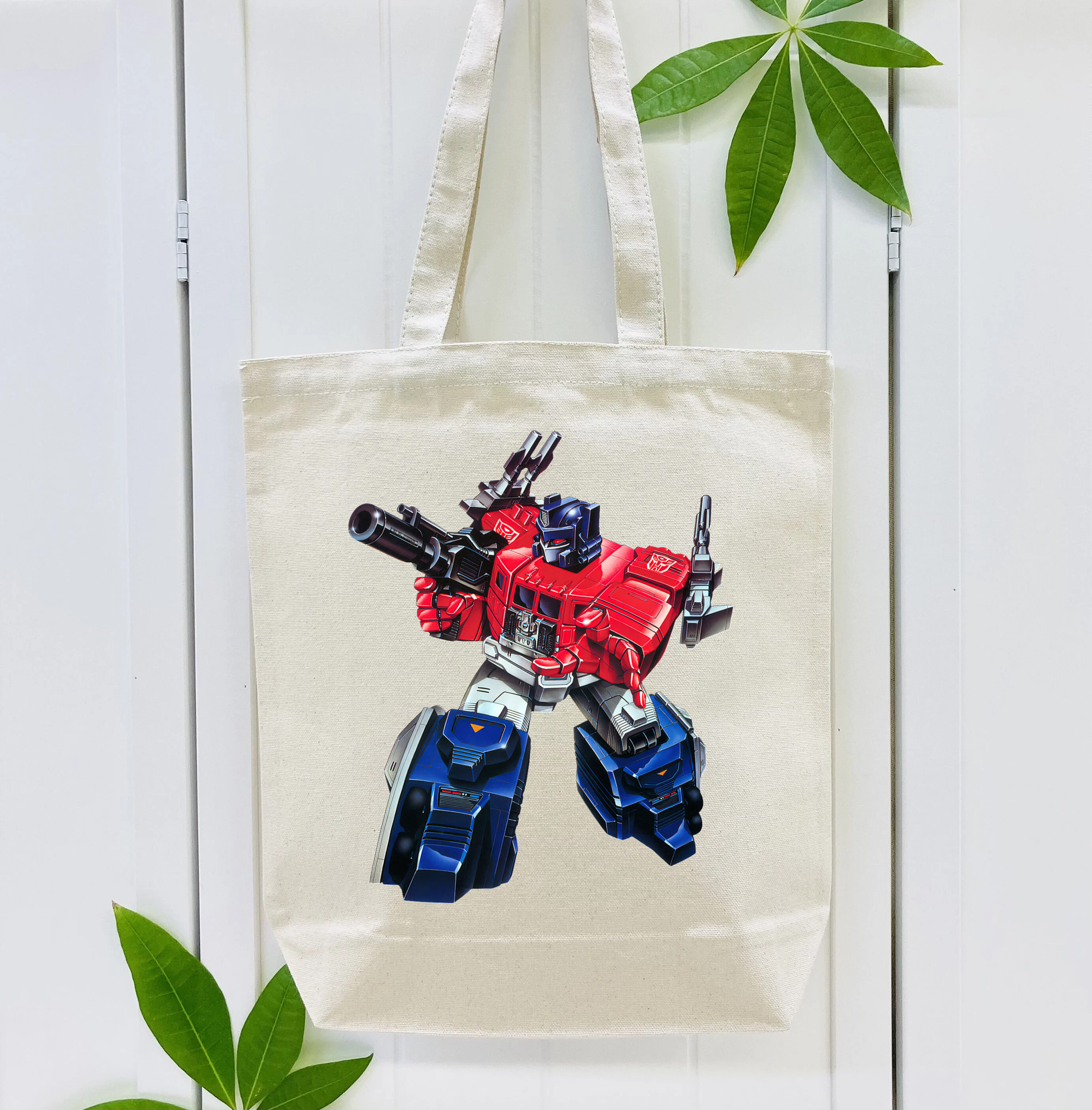 Transformers トランスフォーマー 縦型キャンバス生地手提げバッグ　トートバッグ