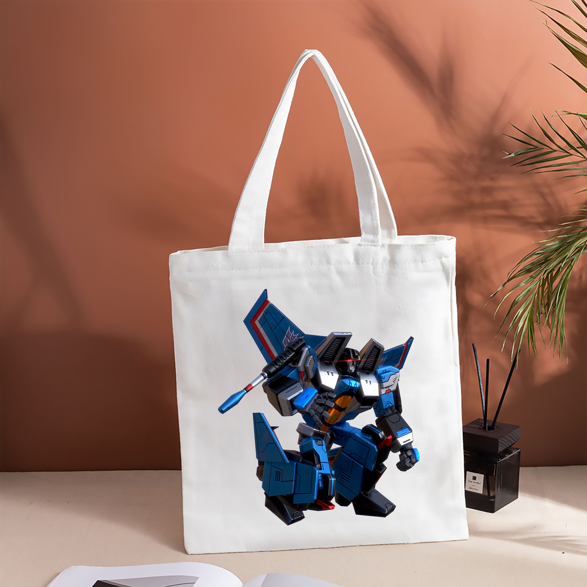 Transformers トランスフォーマー 縦型キャンバス生地手提げバッグ　トートバッグ
