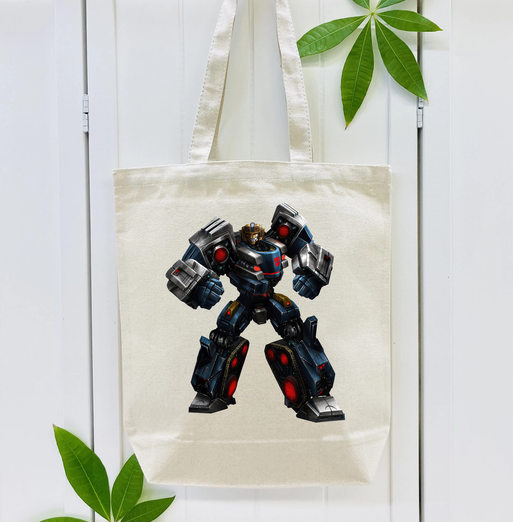 Transformers トランスフォーマー 縦型キャンバス生地手提げバッグ　トートバッグ