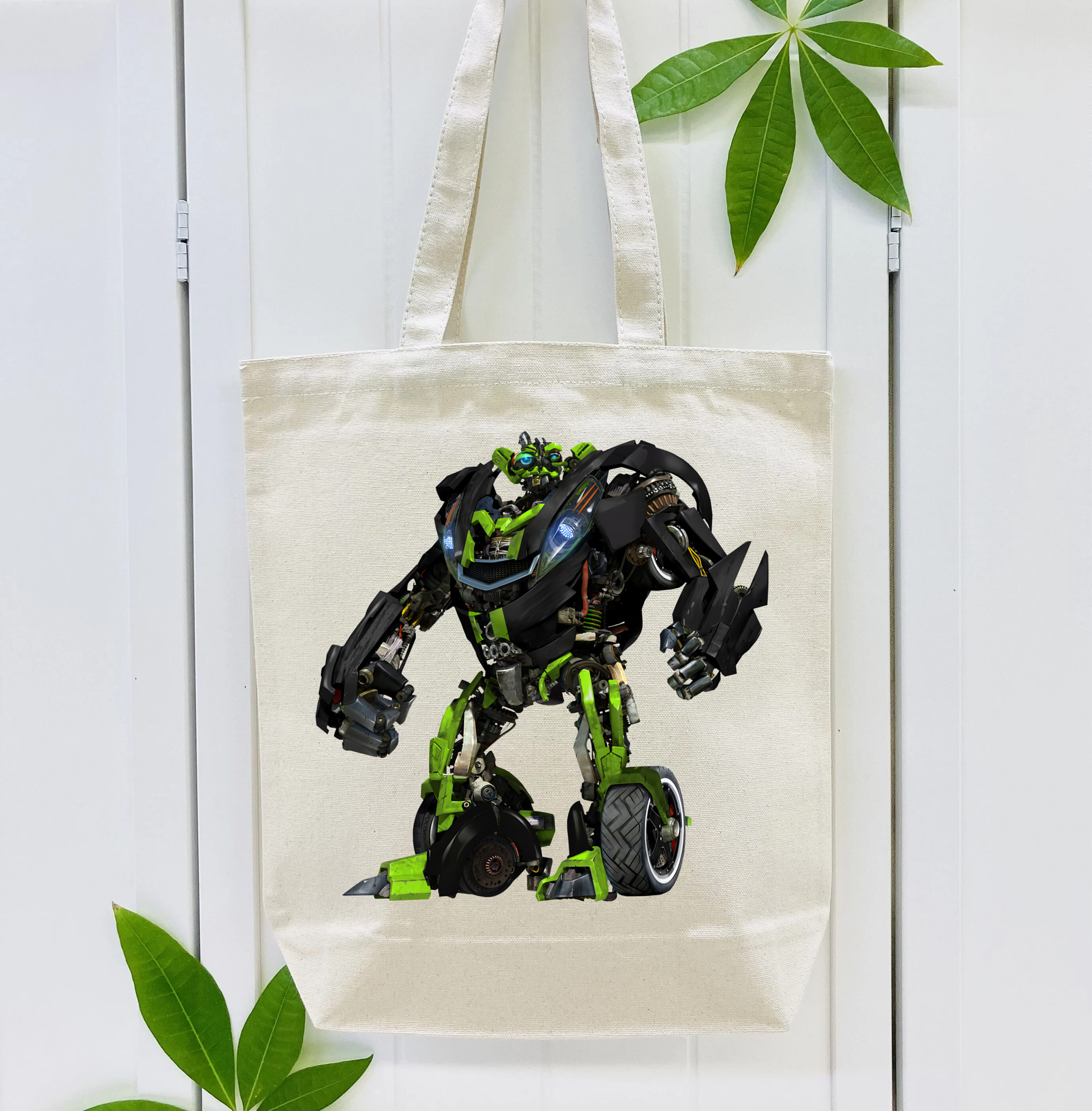 Transformers トランスフォーマー 縦型キャンバス生地手提げバッグ　トートバッグ