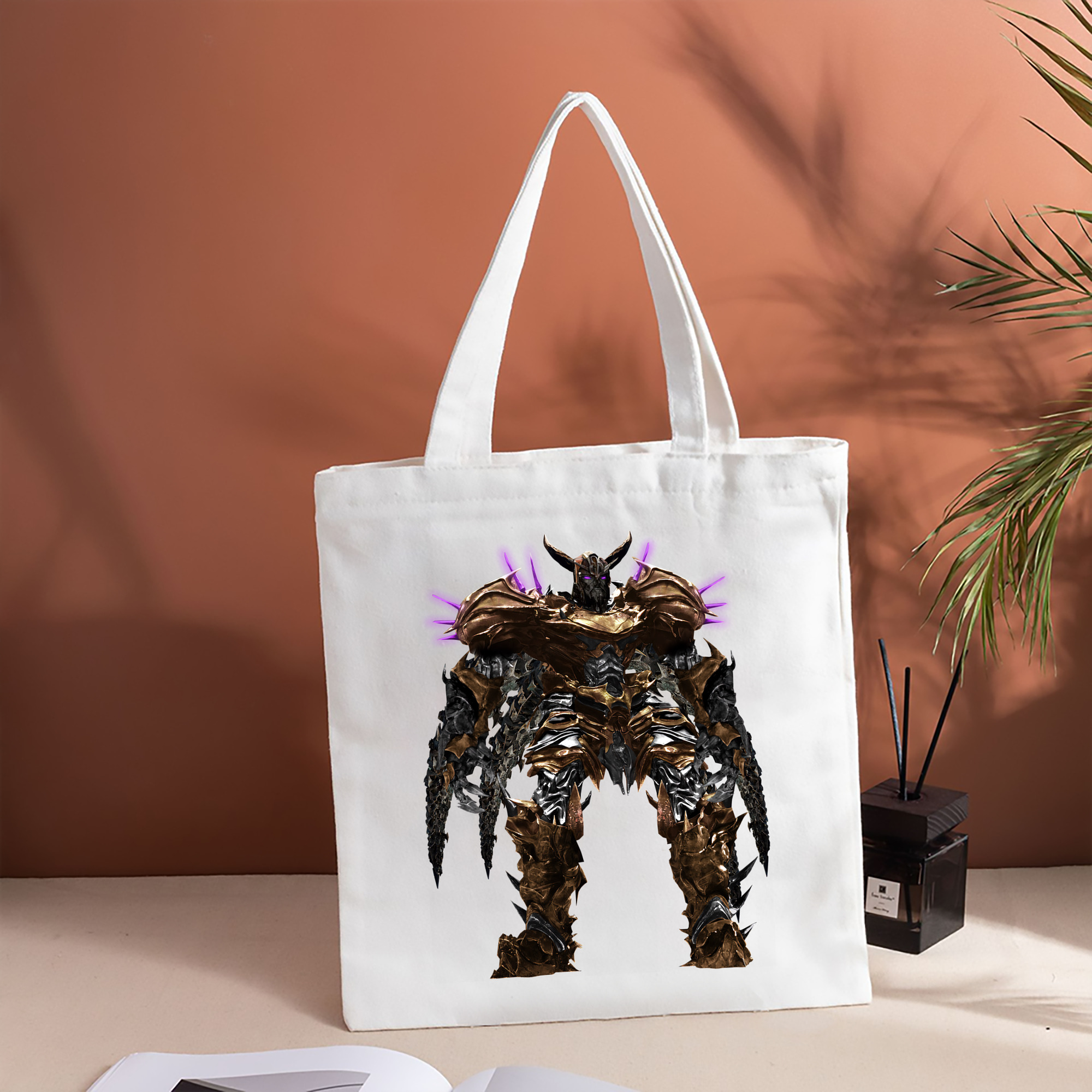 Transformers トランスフォーマー 縦型キャンバス生地手提げバッグ　トートバッグ