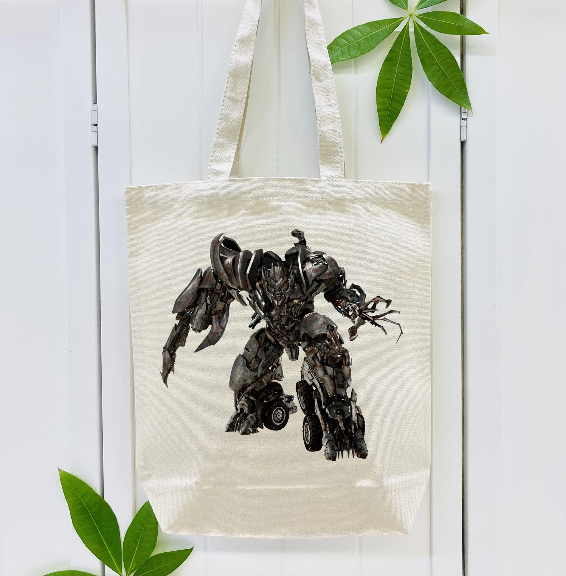 Transformers トランスフォーマー 縦型キャンバス生地手提げバッグ　トートバッグ