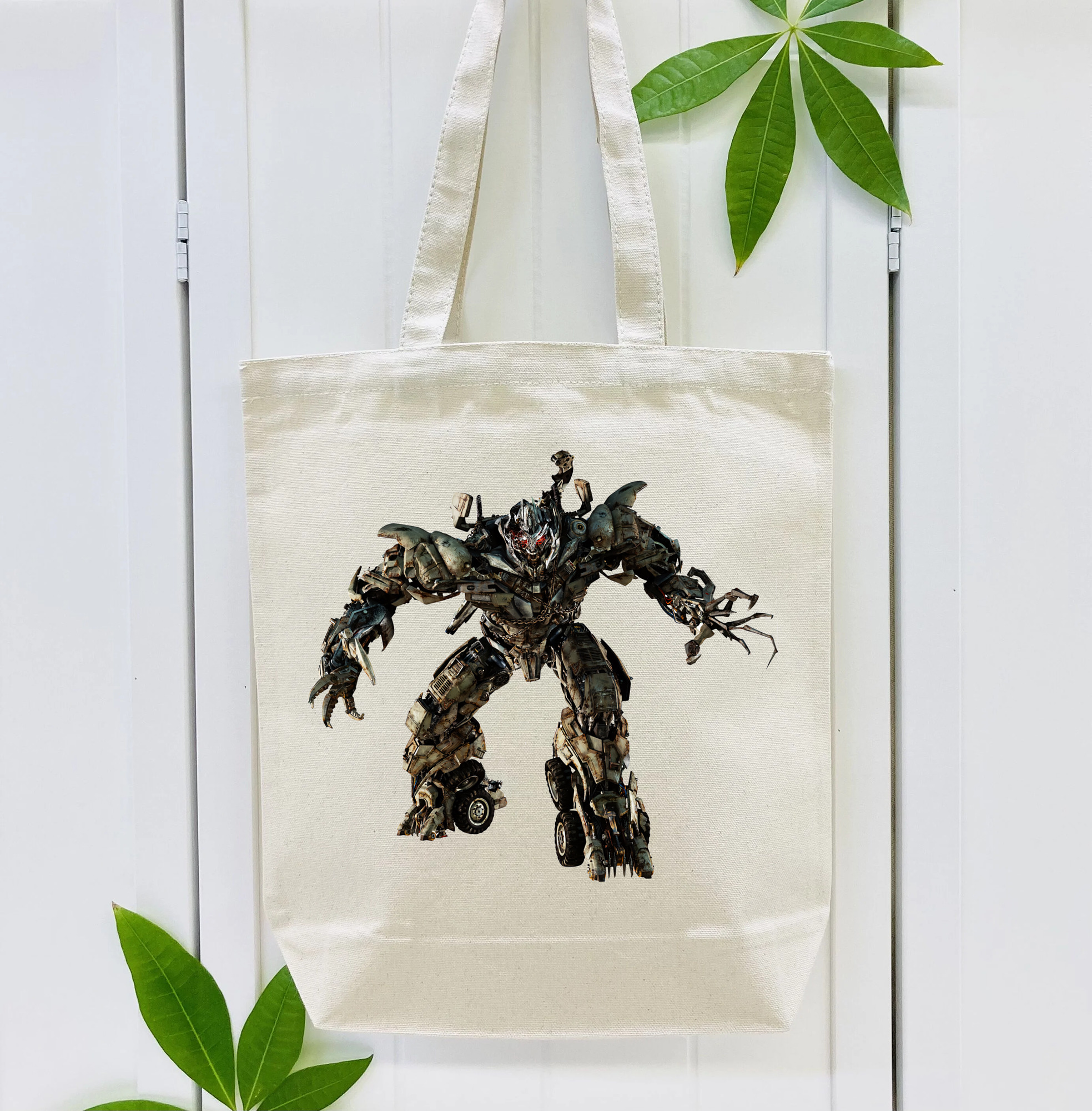 Transformers トランスフォーマー 縦型キャンバス生地手提げバッグ　トートバッグ