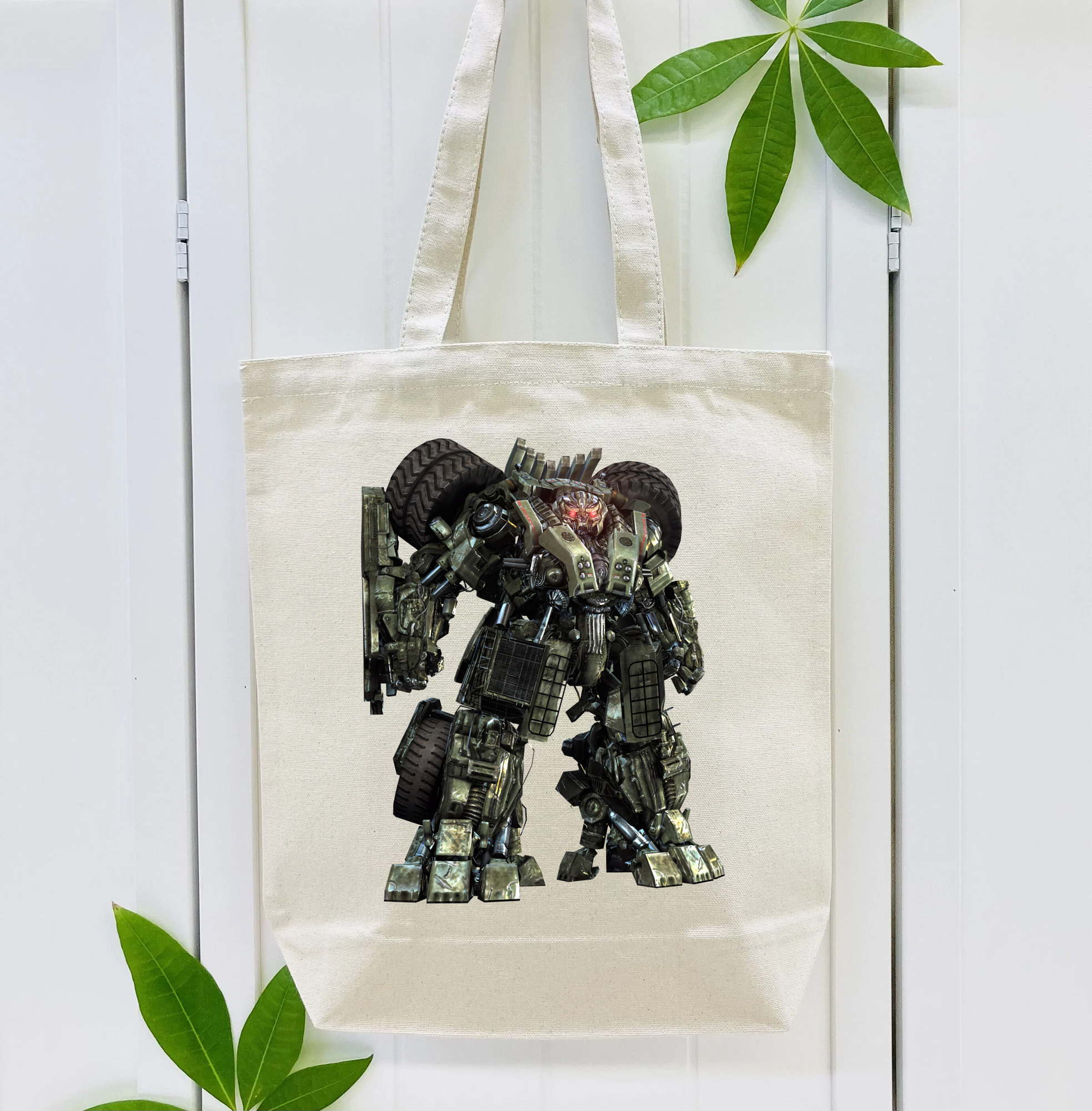 Transformers トランスフォーマー 縦型キャンバス生地手提げバッグ　トートバッグ
