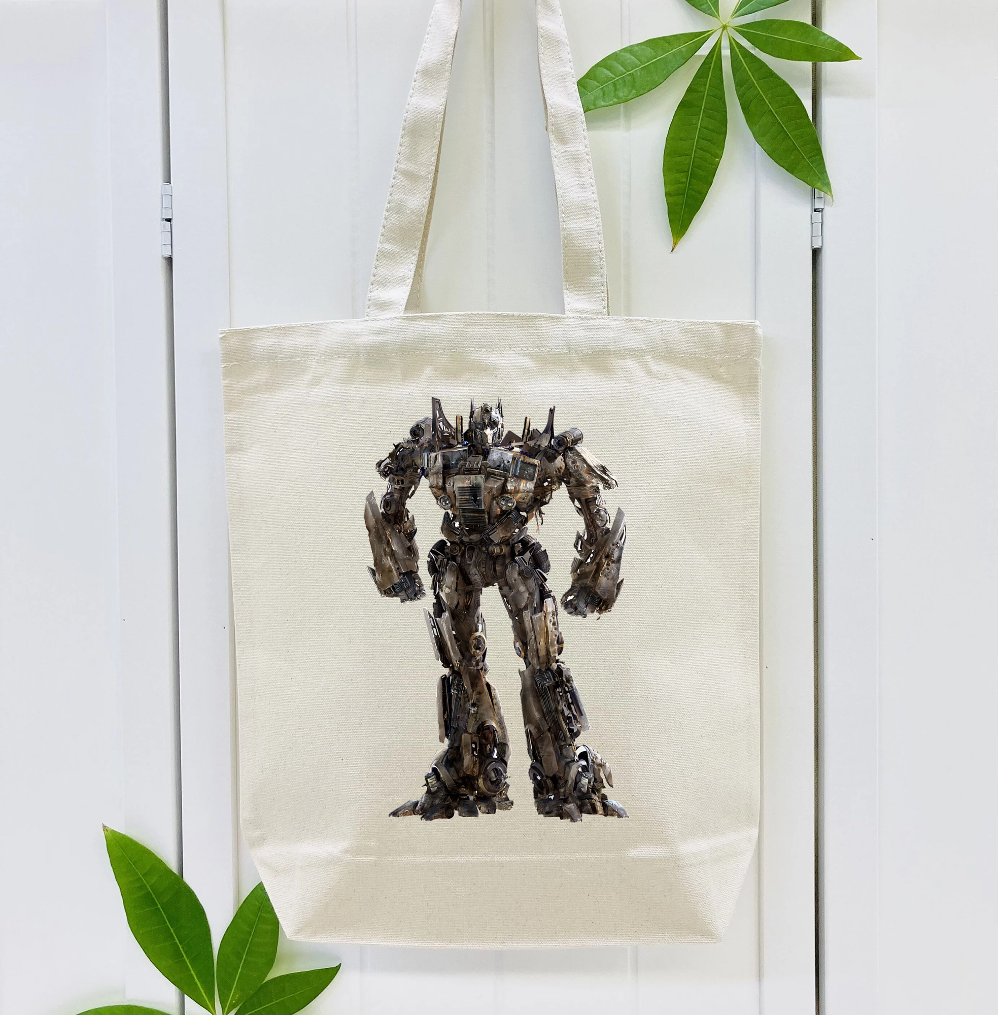Transformers トランスフォーマー 縦型キャンバス生地手提げバッグ　トートバッグ