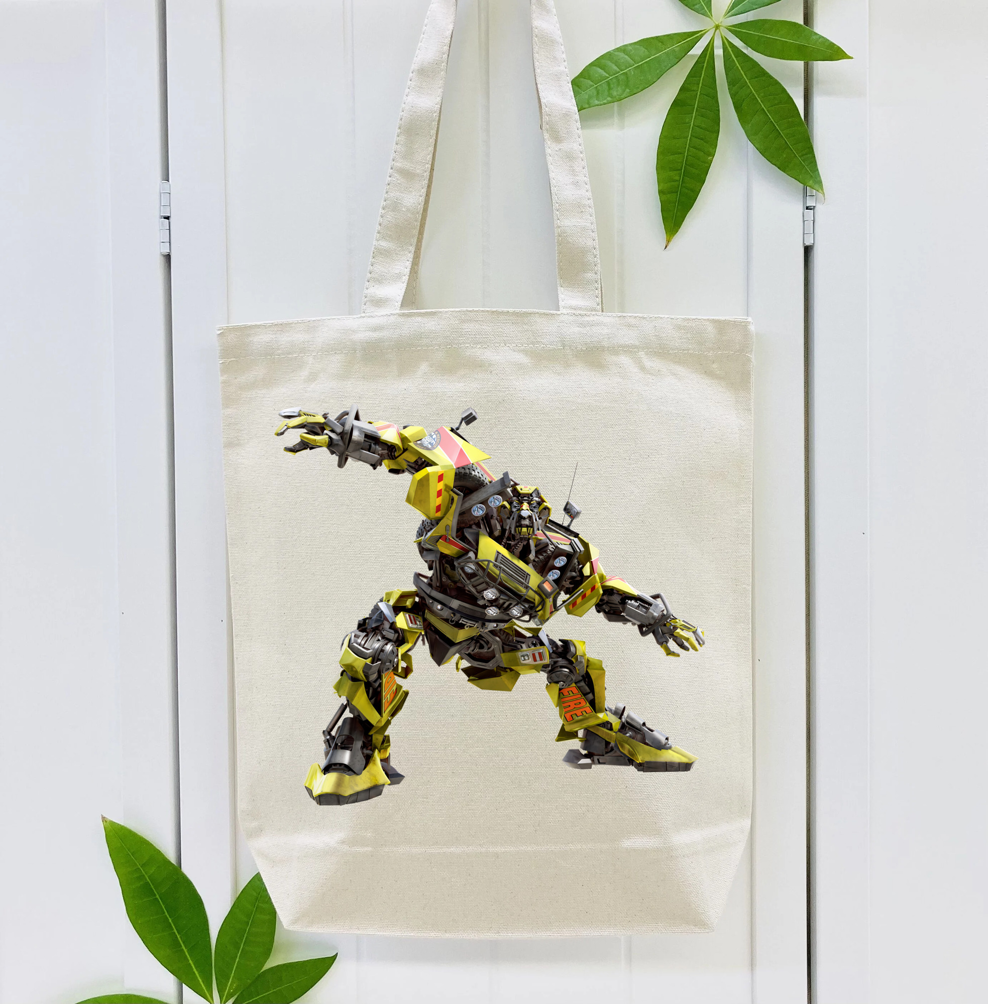 Transformers トランスフォーマー 縦型キャンバス生地手提げバッグ　トートバッグ