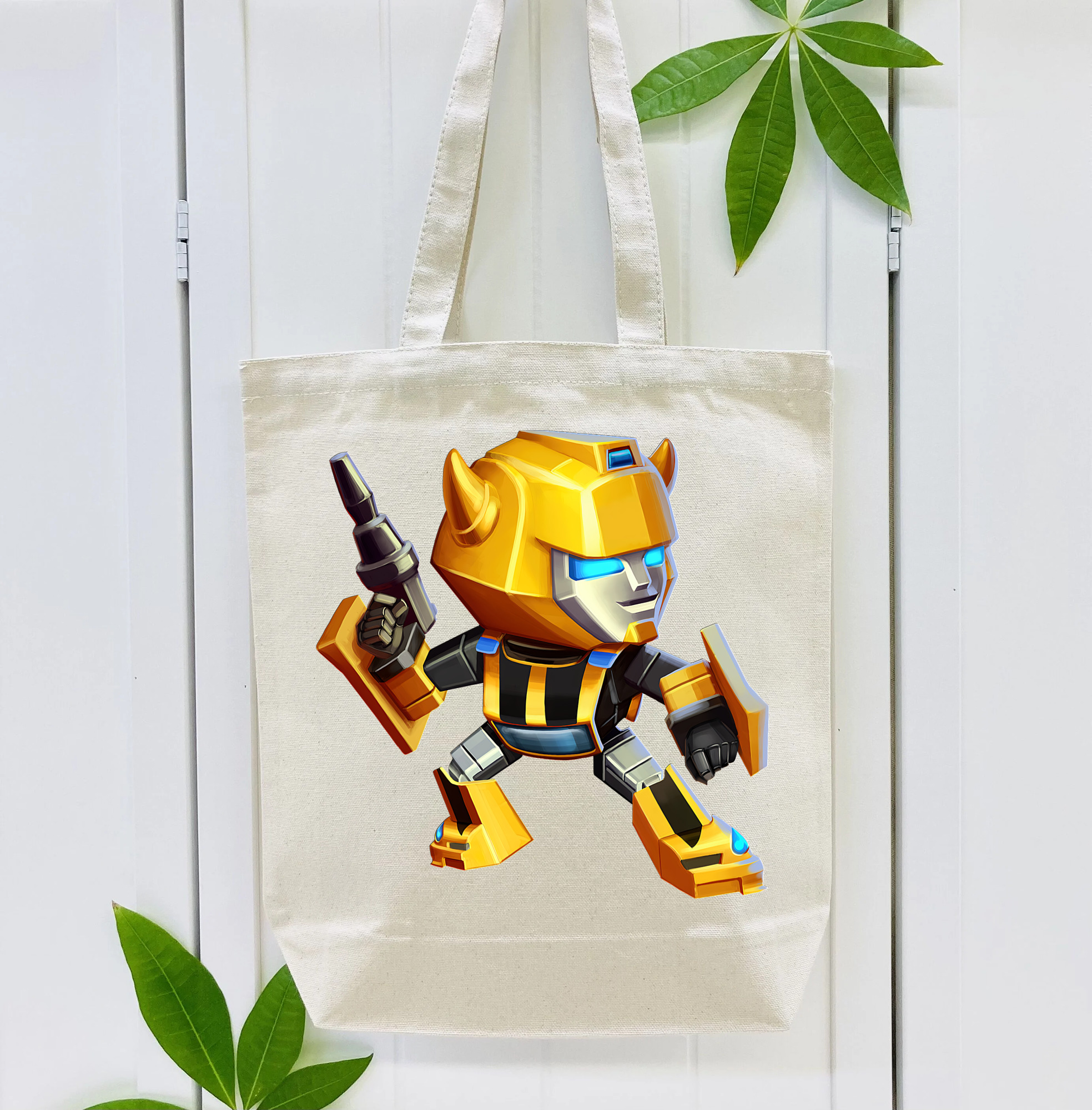 Transformers トランスフォーマー 縦型キャンバス生地手提げバッグ　トートバッグ
