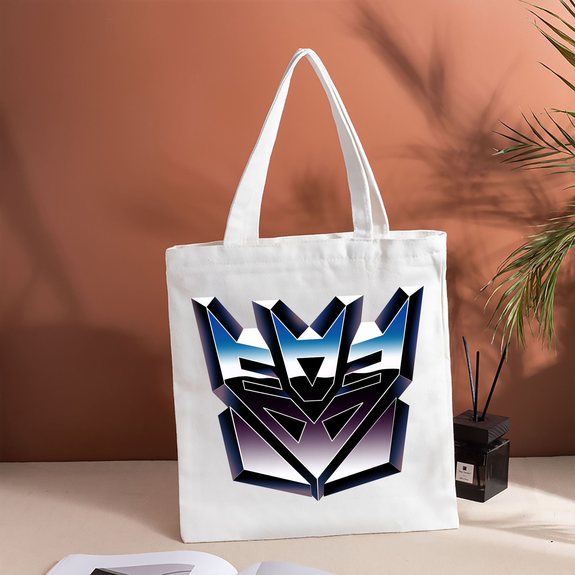 Transformers トランスフォーマー 縦型キャンバス生地手提げバッグ　トートバッグ
