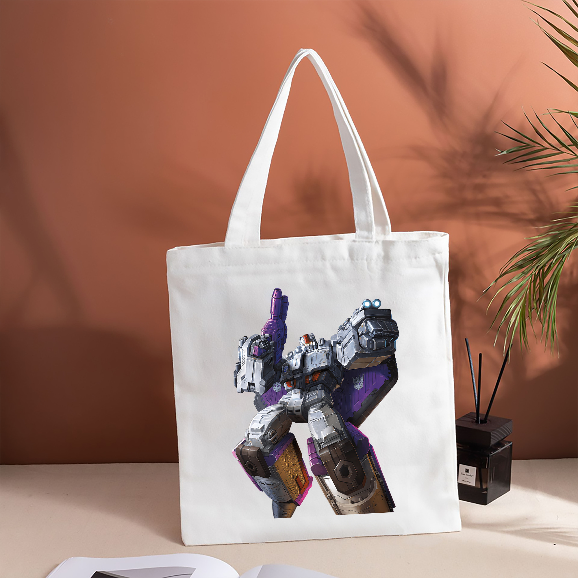 Transformers トランスフォーマー 縦型キャンバス生地手提げバッグ　トートバッグ