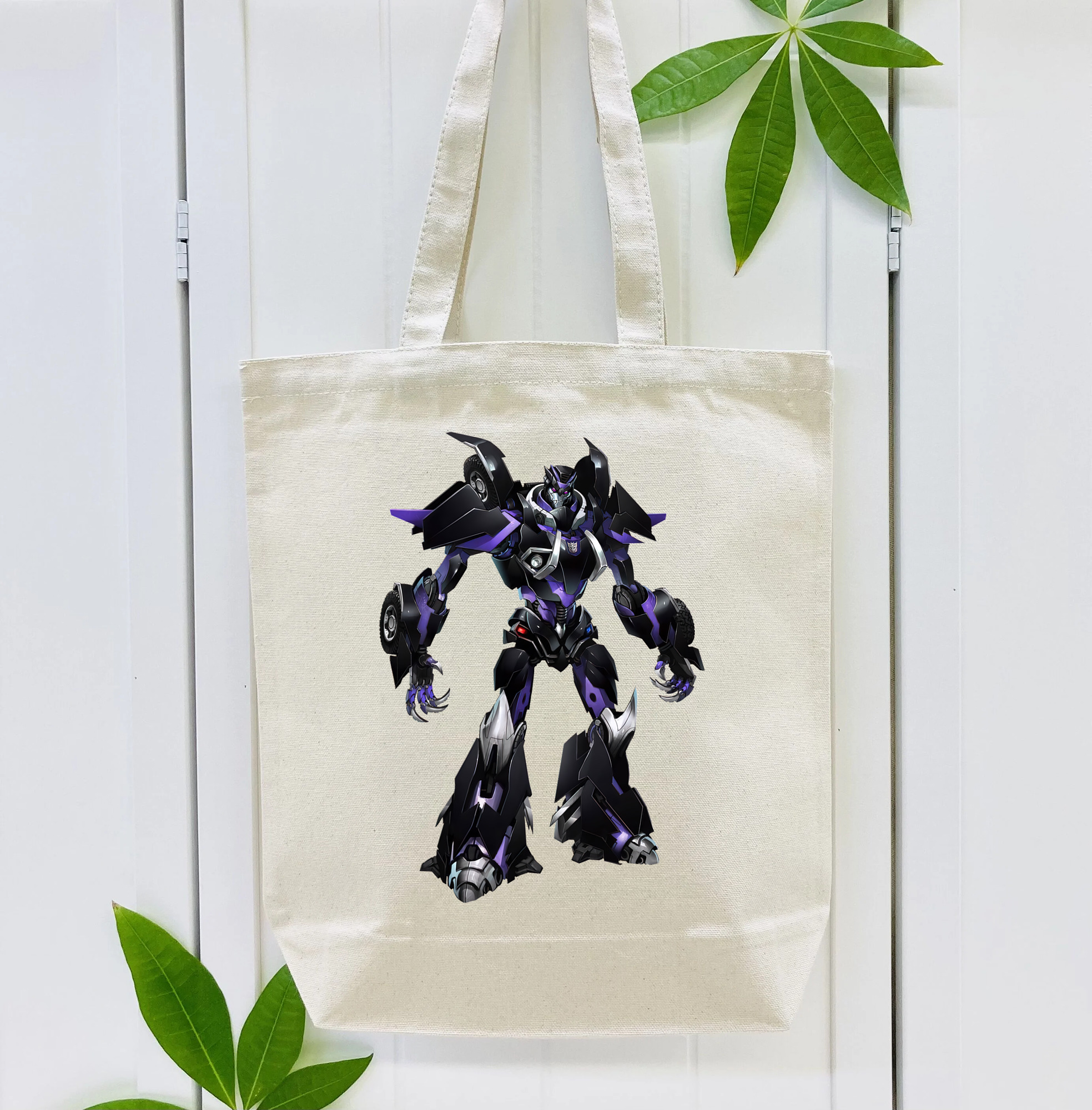 Transformers トランスフォーマー 縦型キャンバス生地手提げバッグ　トートバッグ